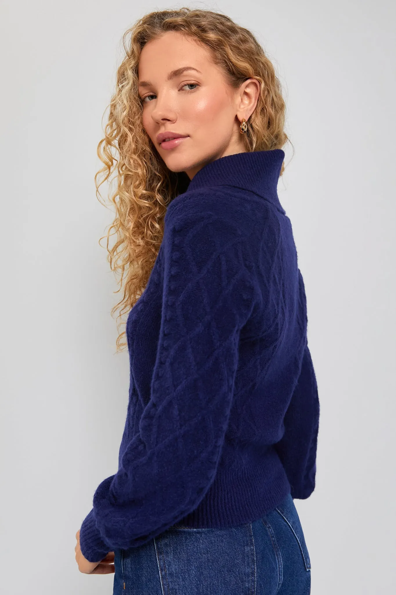Nassau Navy Tuxedo Cardigan Sweater sold by Tuckernuck product image thumbnail 4