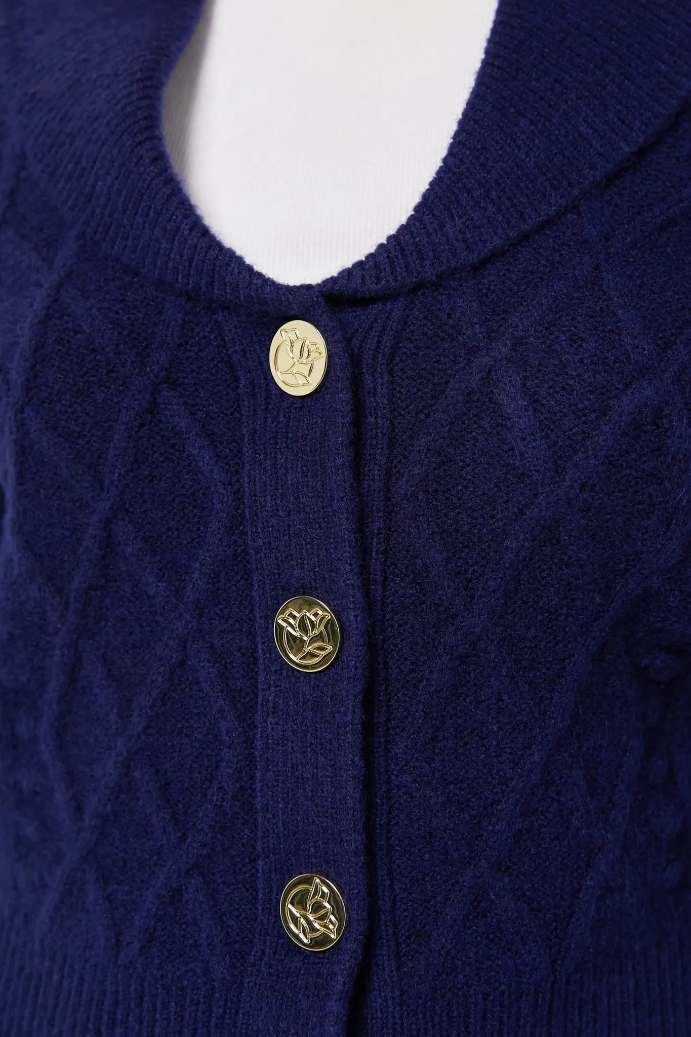 Nassau Navy Tuxedo Cardigan Sweater sold by Tuckernuck product image thumbnail 5