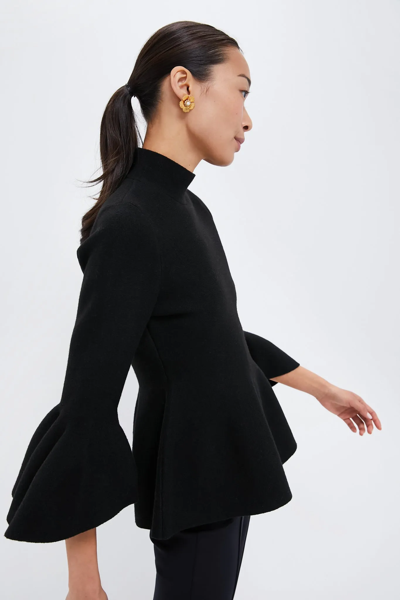 Black Knit Isabella Top sold by Tuckernuck product image thumbnail 3