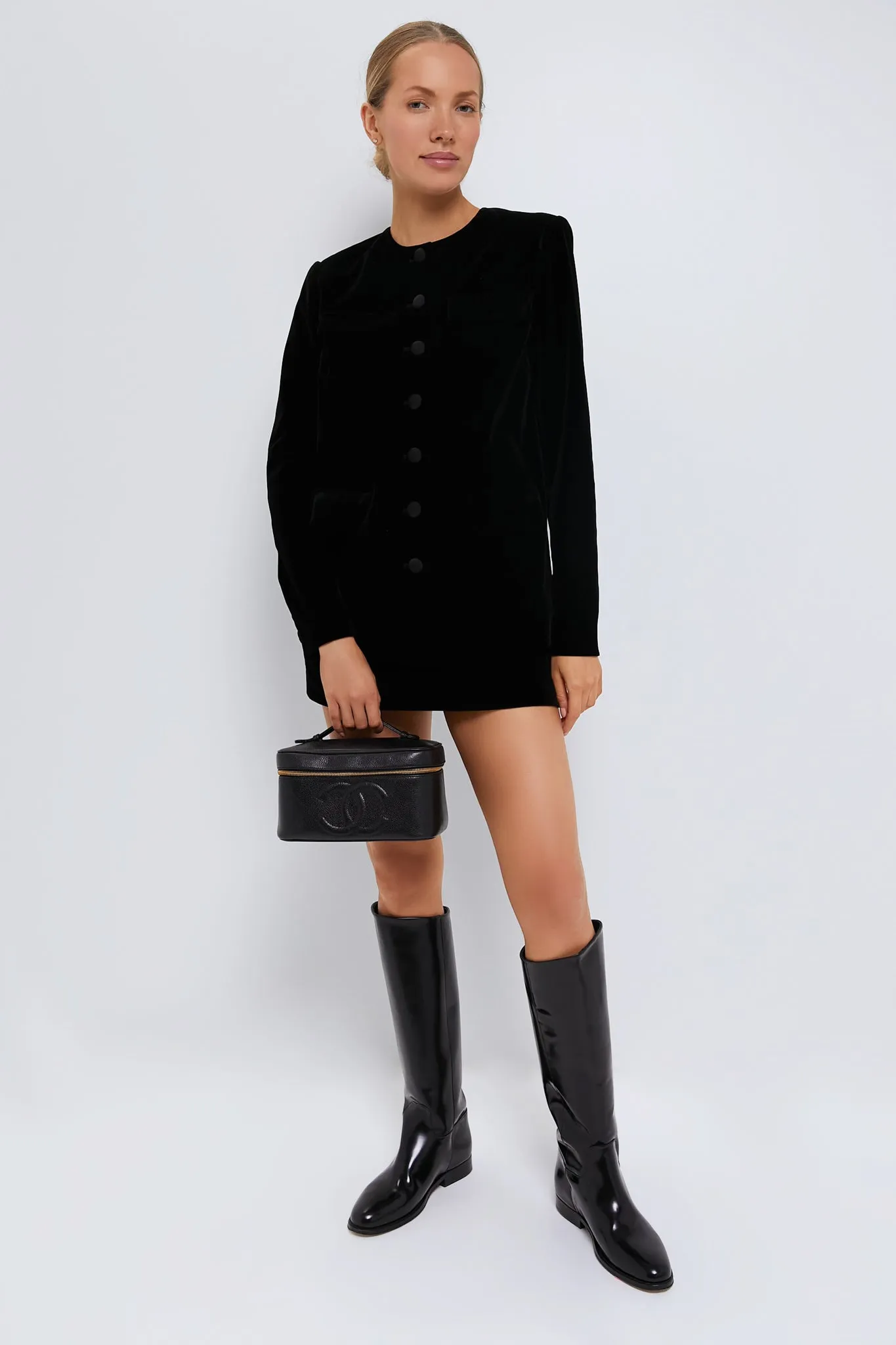 CHANEL Black Caviar Coco Mark Handbag sold by Tuckernuck product image thumbnail 3