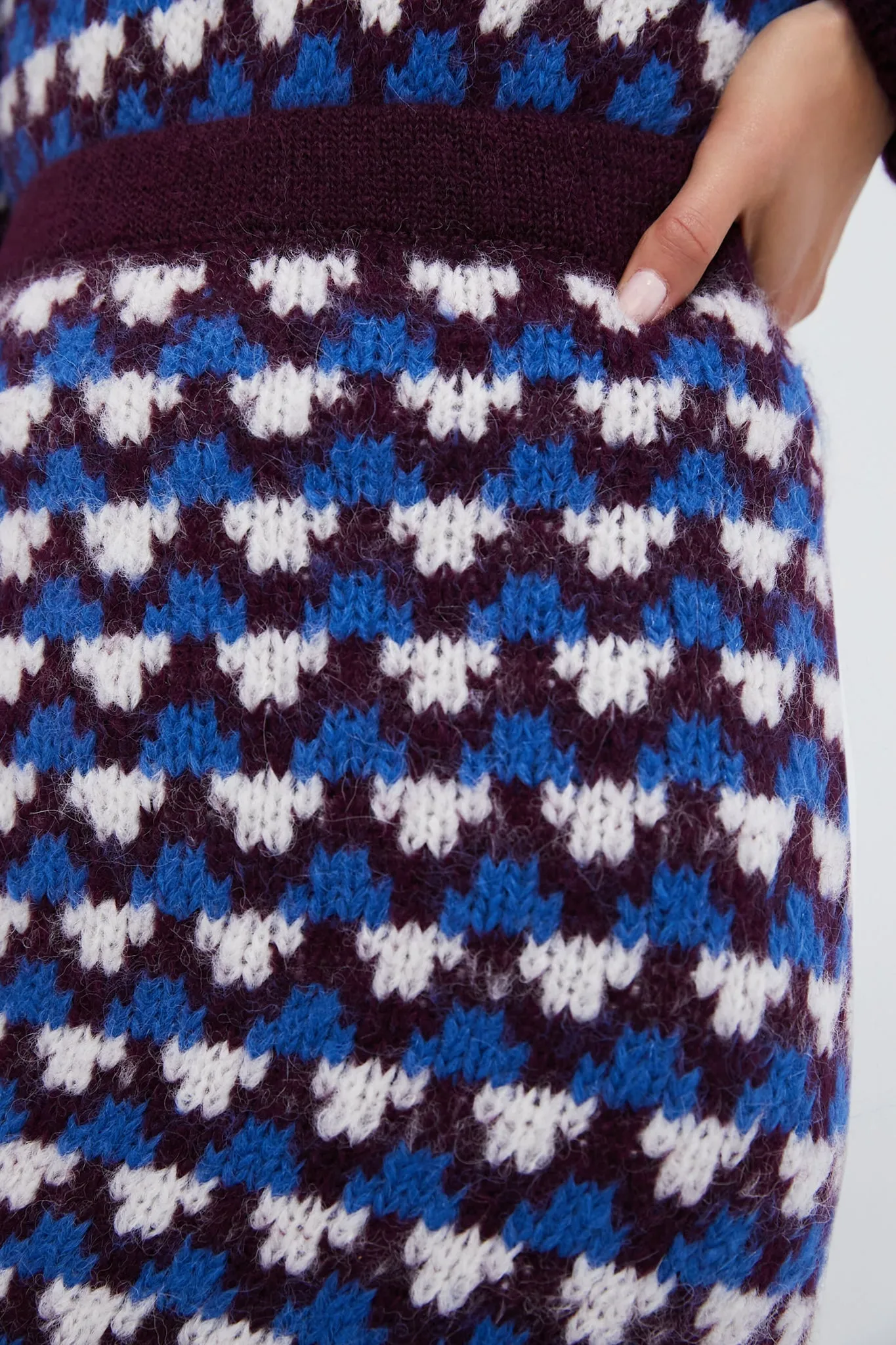 Burgundy and Blue Nuna Skirt sold by Tuckernuck product image thumbnail 5