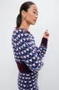 Burgundy and Blue Nuna Top sold by Tuckernuck