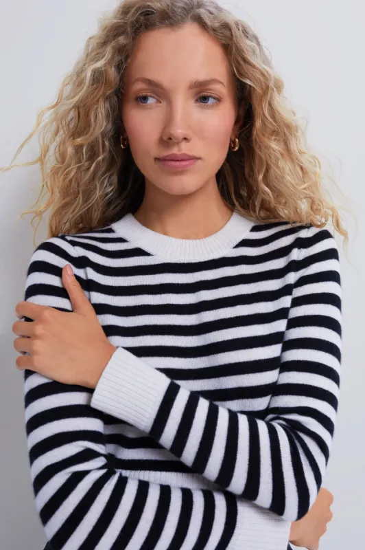 Black Stripe Graca Pullover sold by Tuckernuck