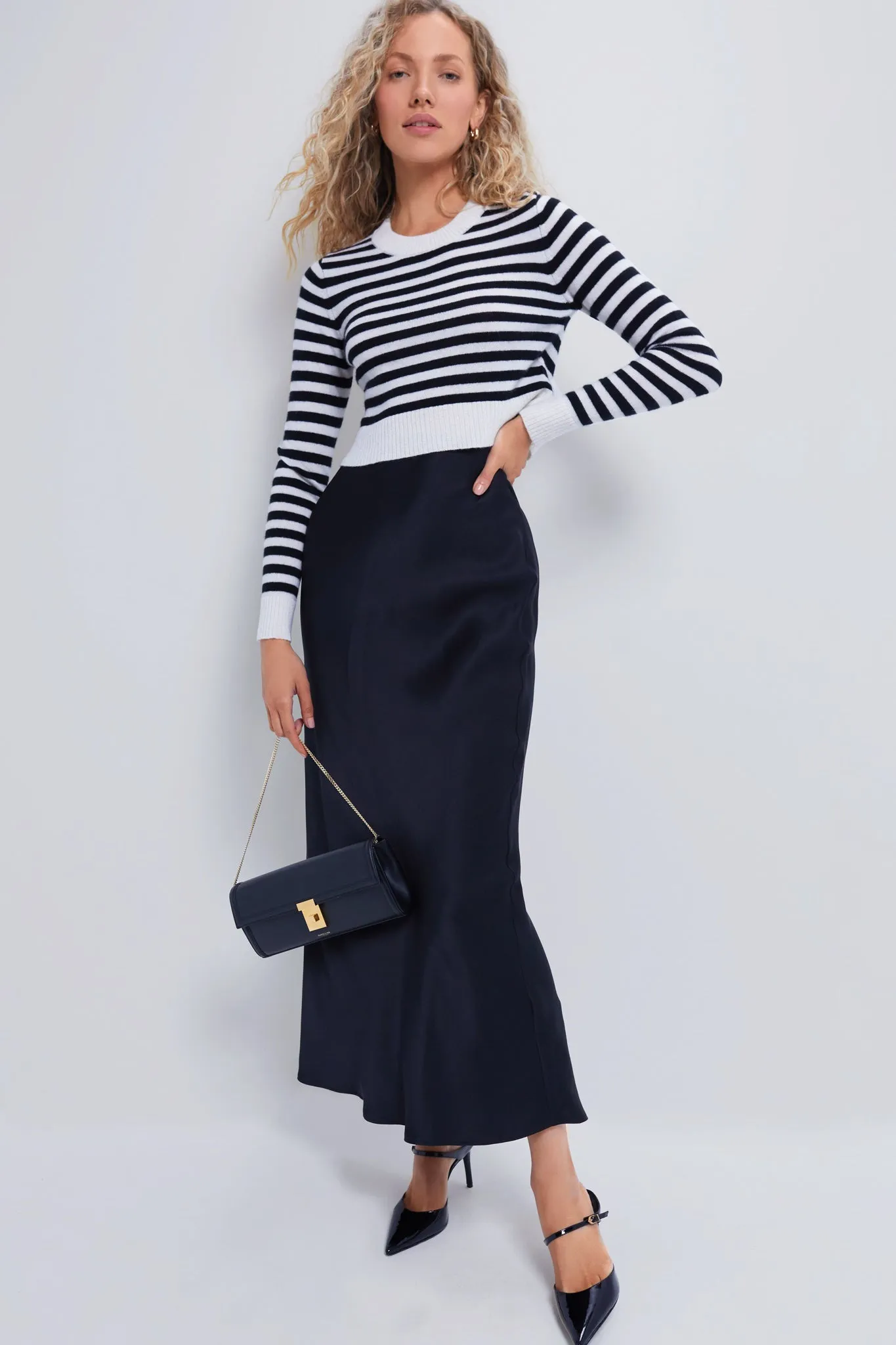 Black Stripe Graca Pullover sold by Tuckernuck product image thumbnail 2