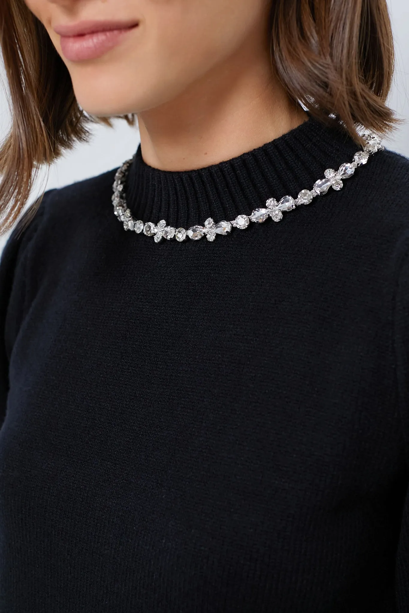 Black Bejeweled Lucy Sweater sold by Tuckernuck product image thumbnail 5