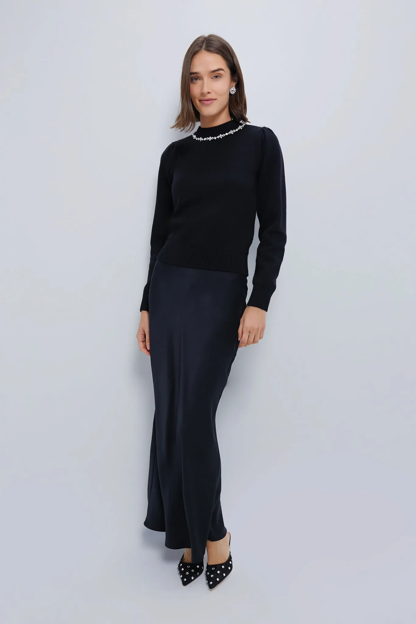 Black Bejeweled Lucy Sweater sold by Tuckernuck product image thumbnail 2