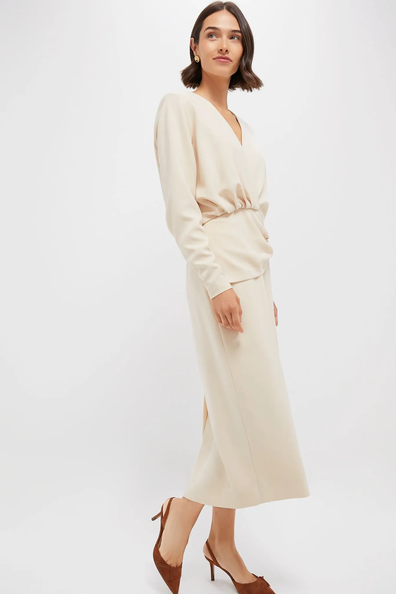 Cream Fraser Midi Dress sold by Tuckernuck product image thumbnail 3