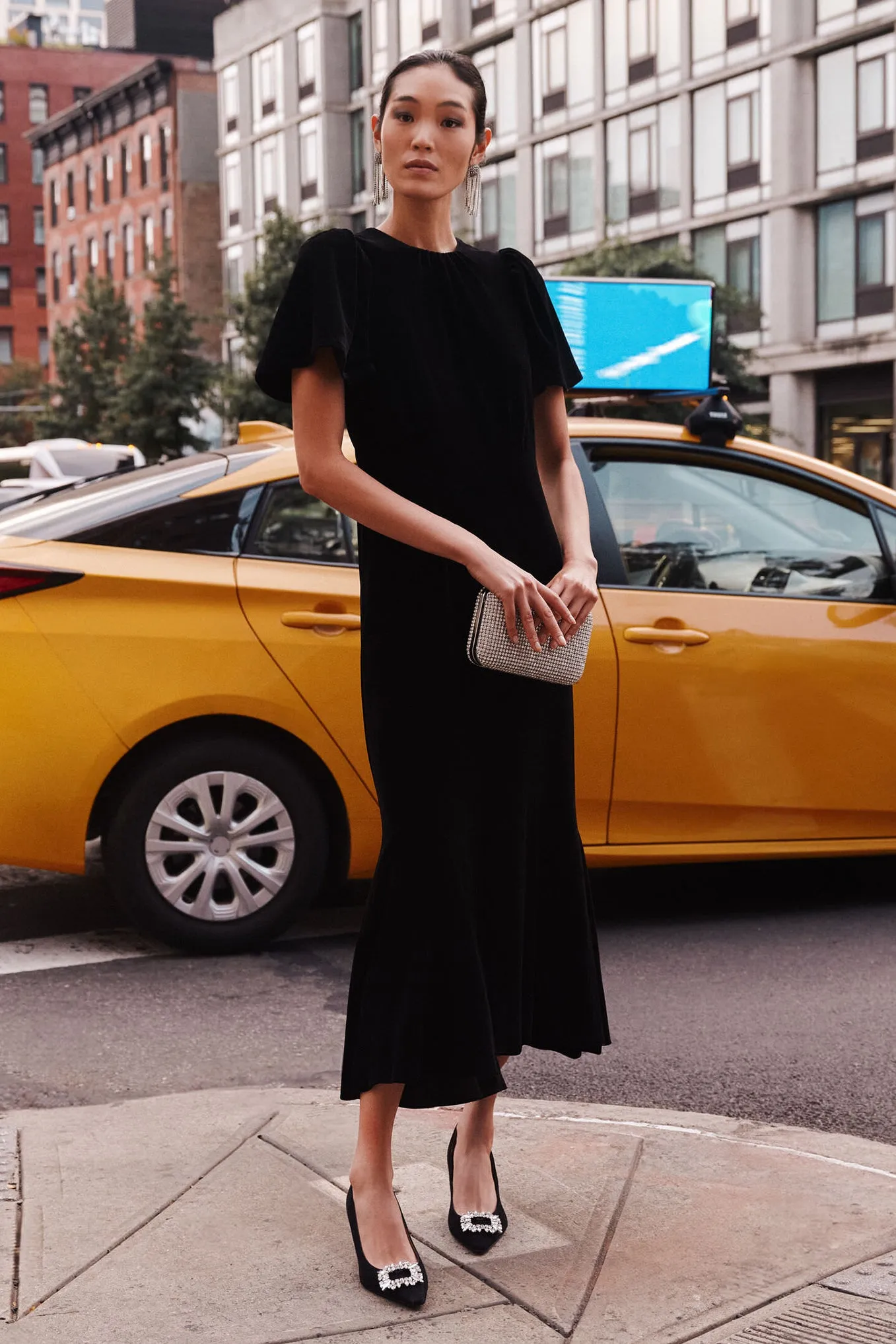 Black Velvet Elodie Dress sold by Tuckernuck product image thumbnail 2