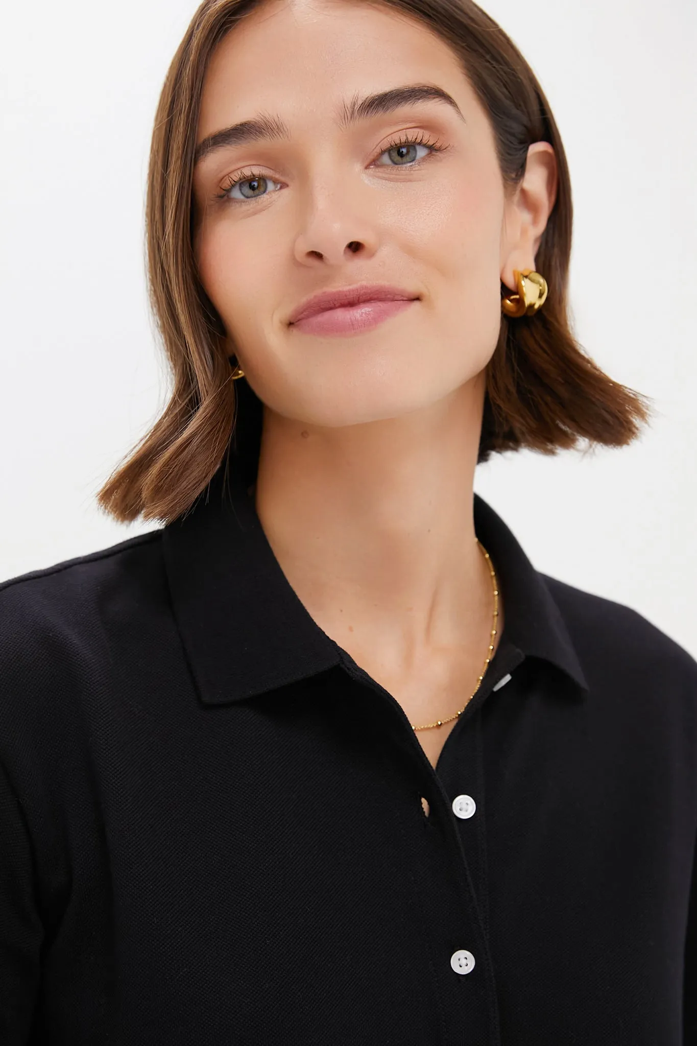 Black Pique Frances Polo Dress sold by Tuckernuck product image thumbnail 5