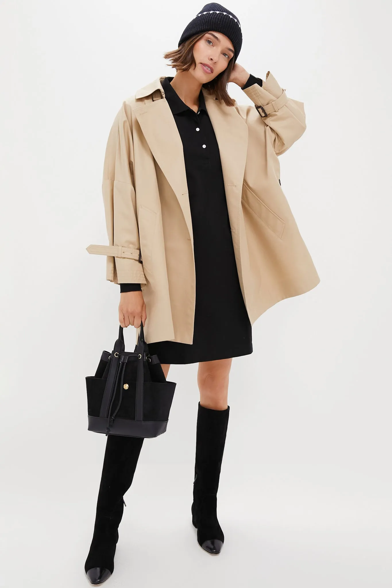 Black Pique Frances Polo Dress sold by Tuckernuck product image thumbnail 2