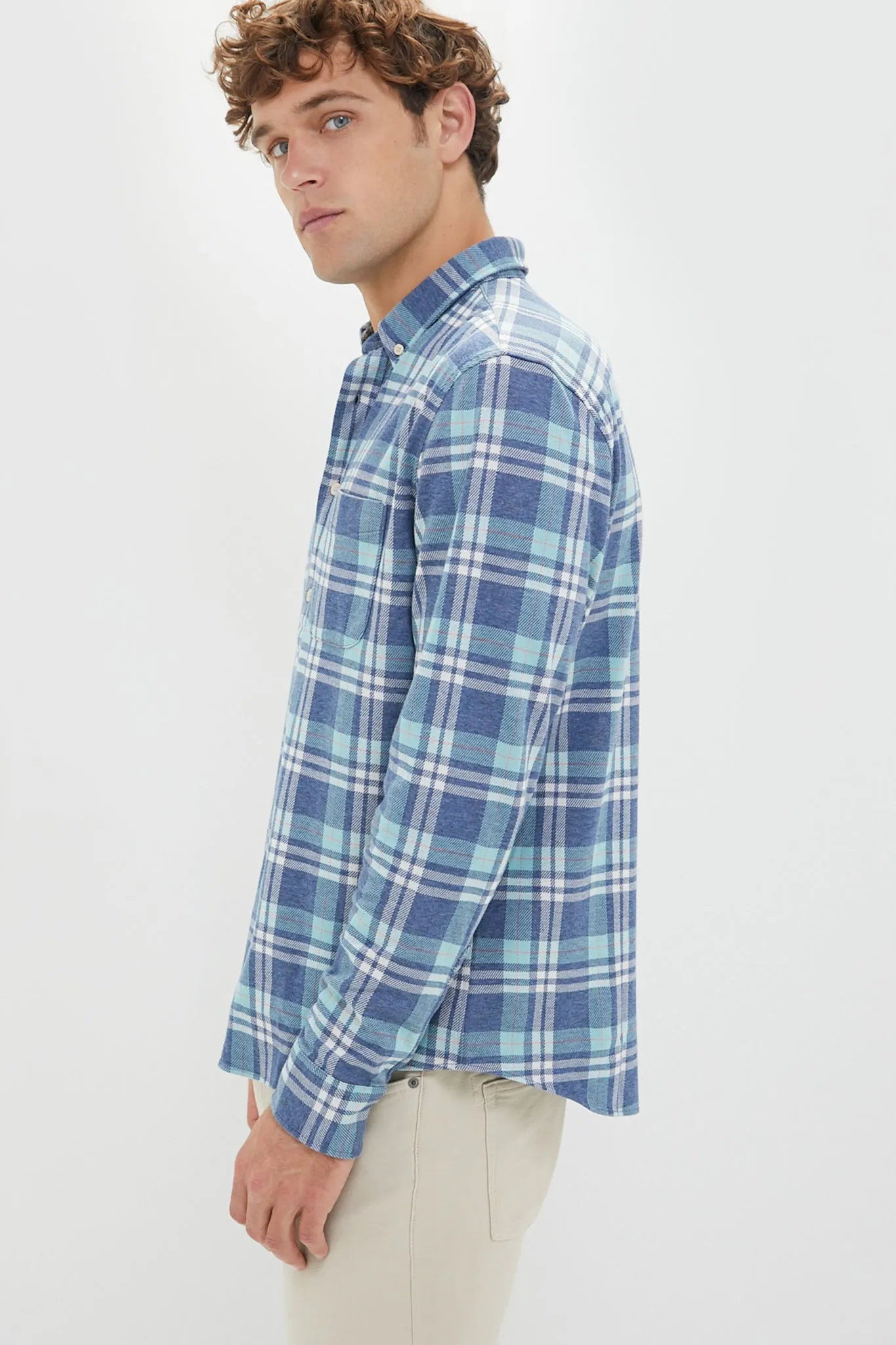 Holbrook Island Plaid Coastline Knit Shirt sold by Tuckernuck product image thumbnail 3