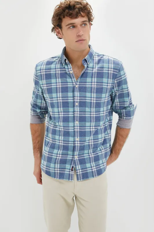 Holbrook Island Plaid Coastline Knit Shirt sold by Tuckernuck