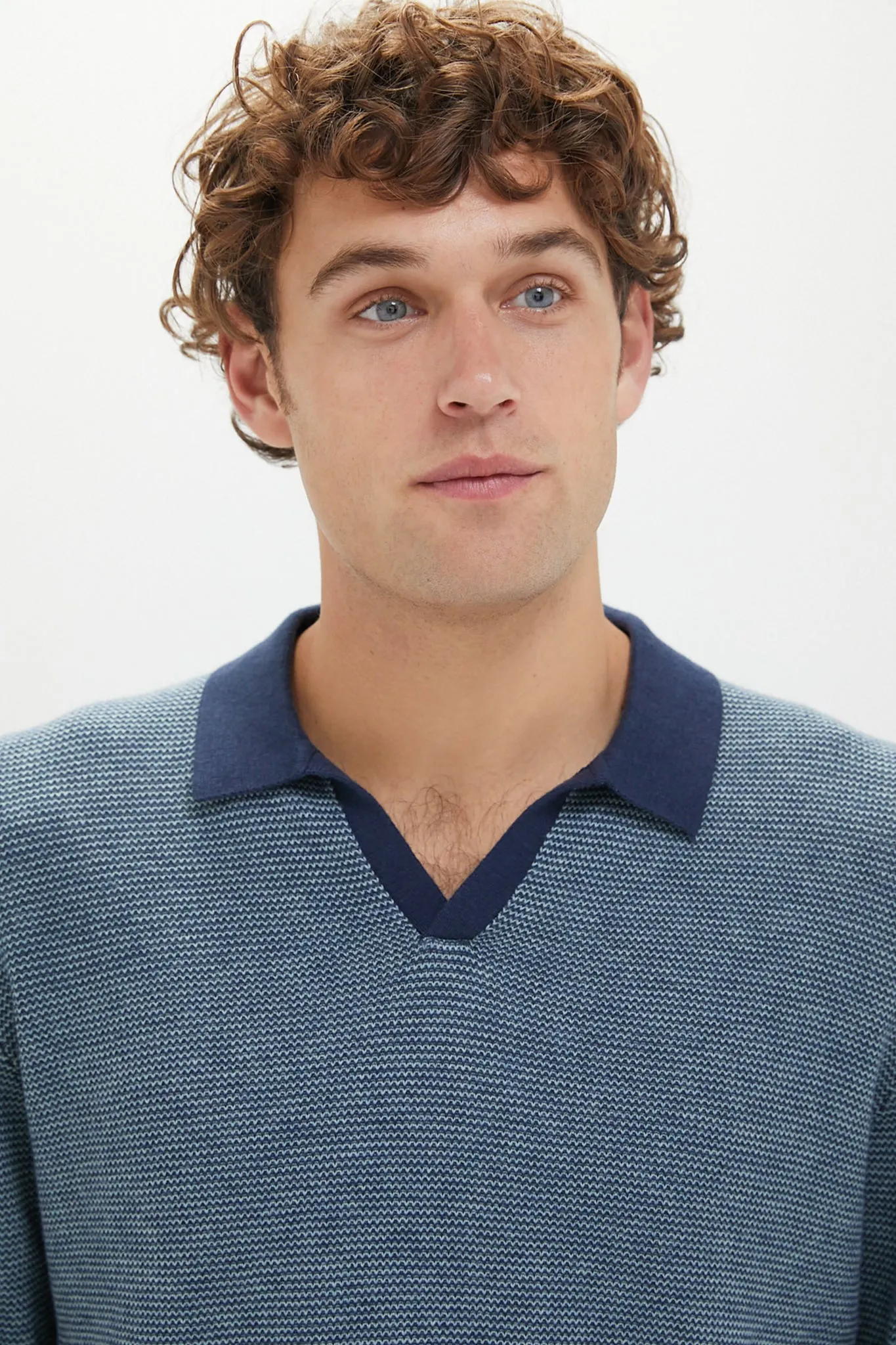Navy Topaz Liam Sweater Polo sold by Tuckernuck product image thumbnail 5