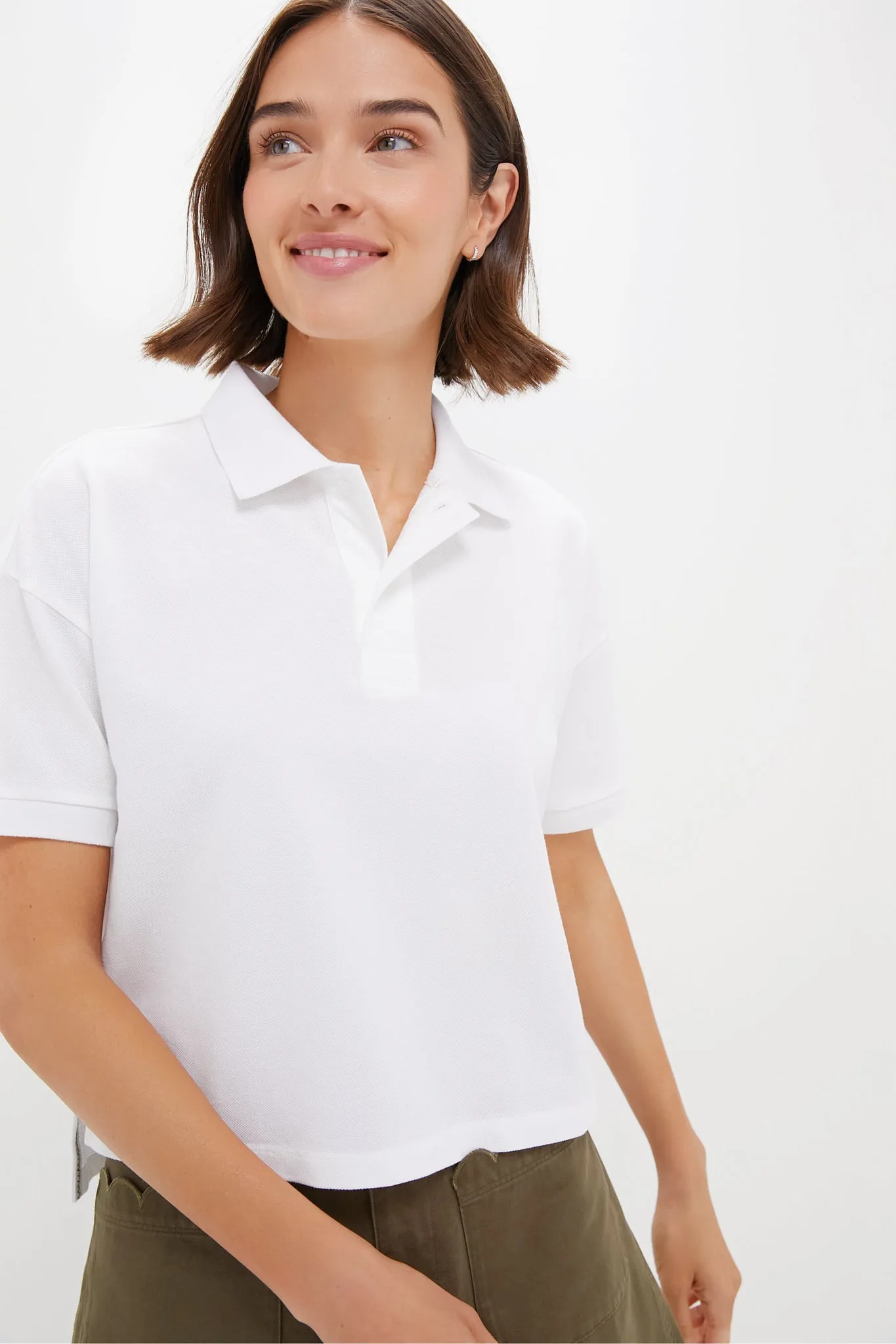 White Pique Holmes Boyfriend Polo sold by Tuckernuck product image thumbnail 2