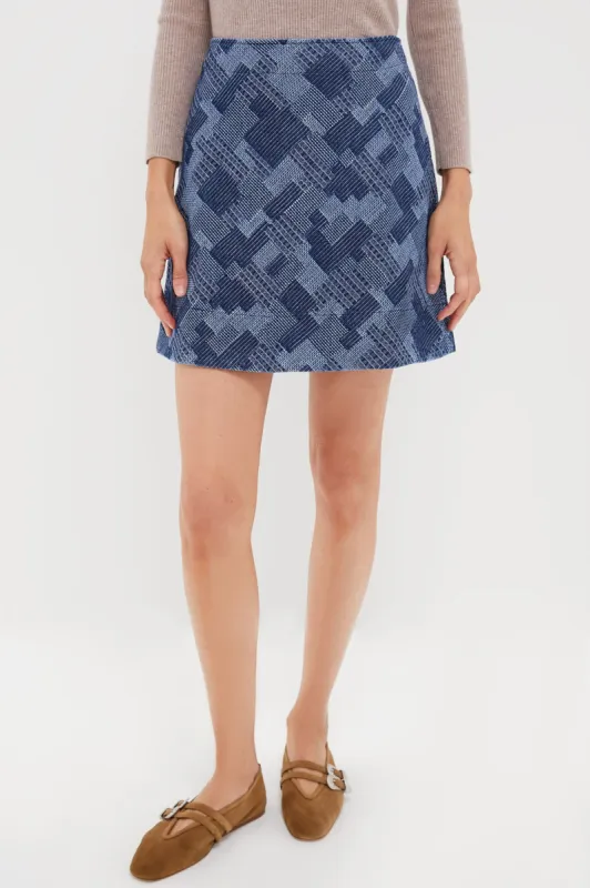 Denim Patchwork Meg Mini Skirt sold by Tuckernuck