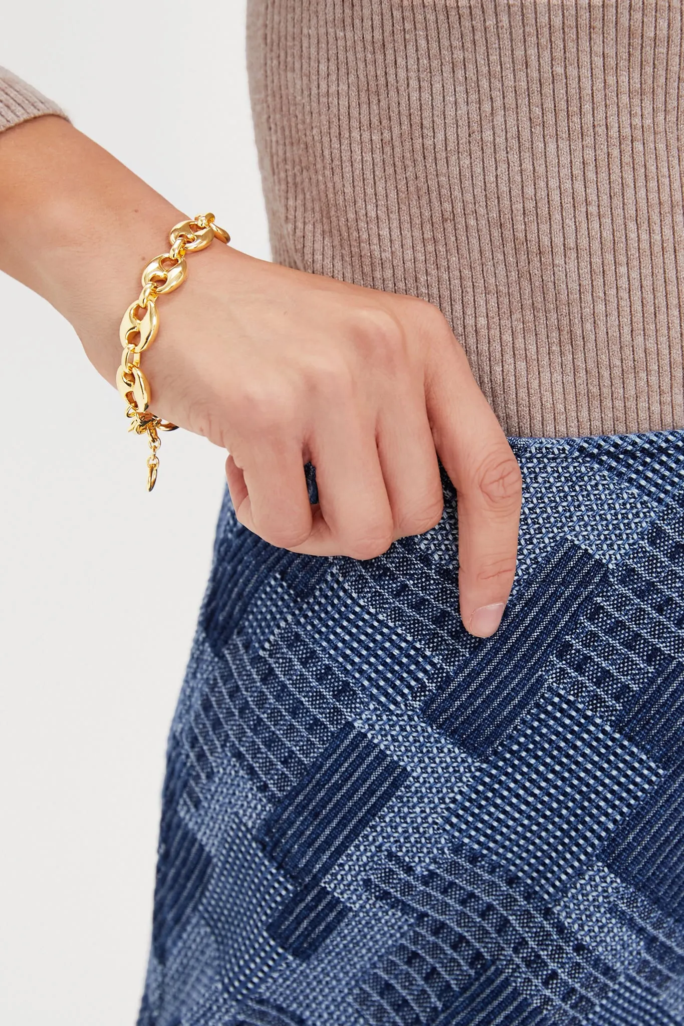 Denim Patchwork Meg Mini Skirt sold by Tuckernuck product image thumbnail 5