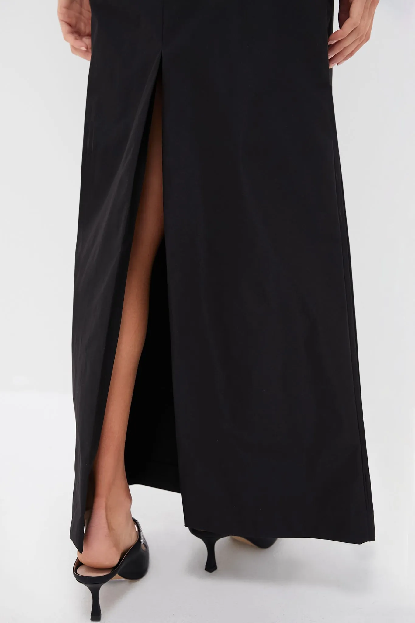 Black Twill Sofia Maxi Dress sold by Tuckernuck product image thumbnail 5