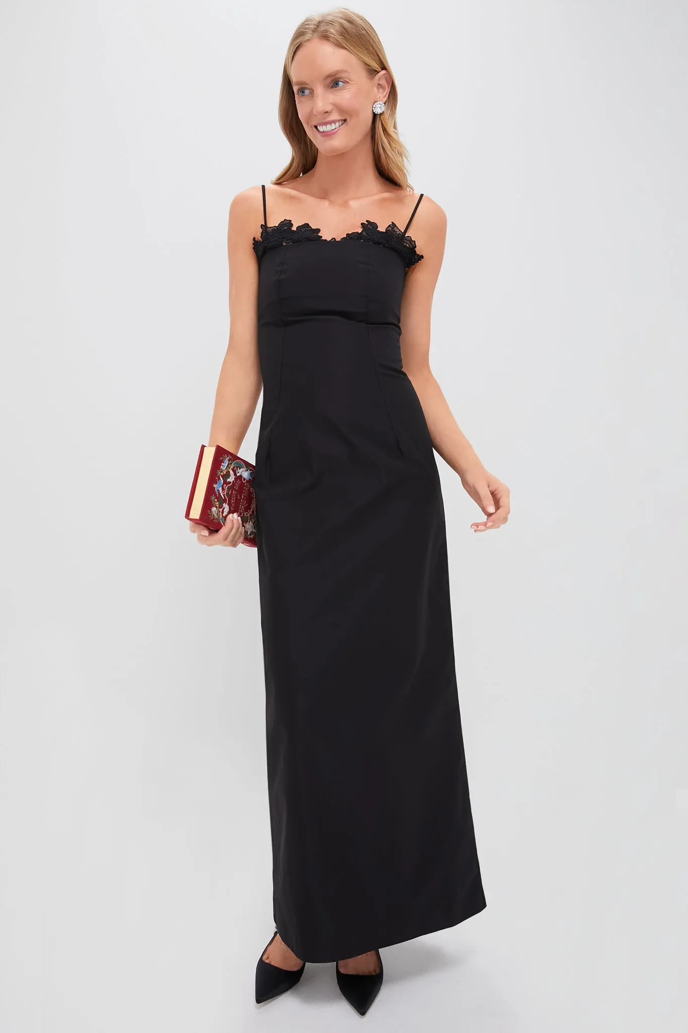 Black Twill Sofia Maxi Dress sold by Tuckernuck product image thumbnail 2