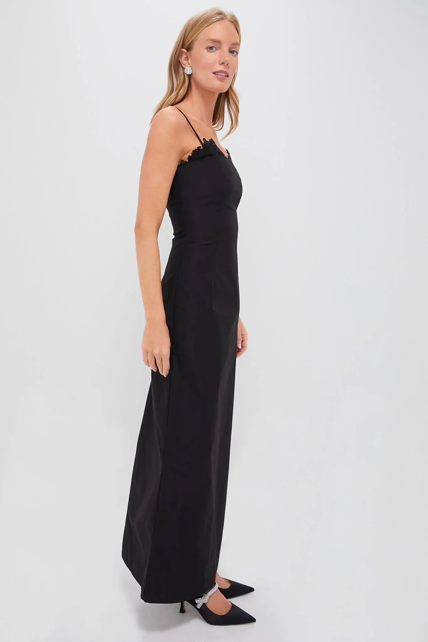 Black Twill Sofia Maxi Dress sold by Tuckernuck product image thumbnail 3