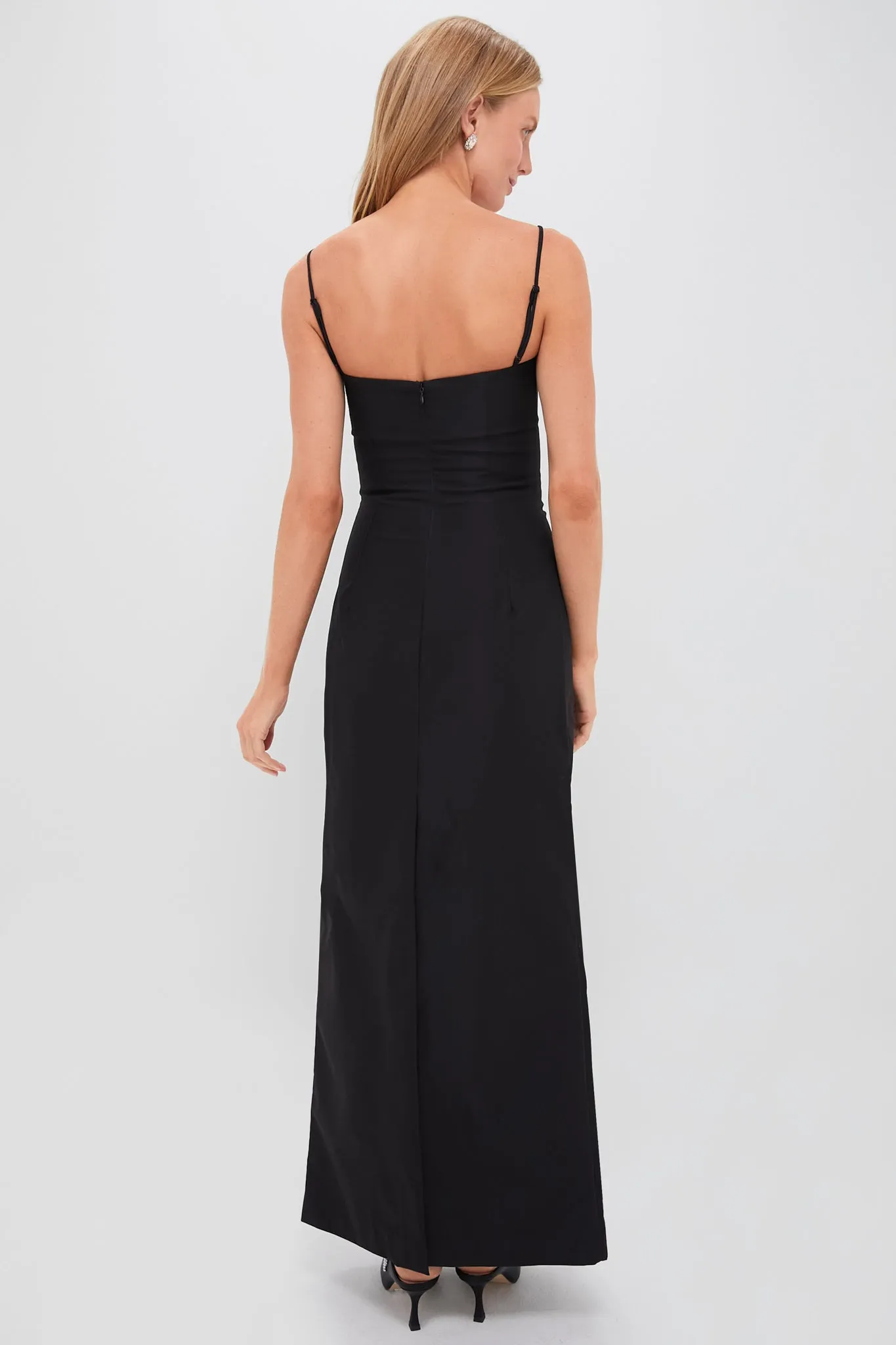 Black Twill Sofia Maxi Dress sold by Tuckernuck product image thumbnail 4