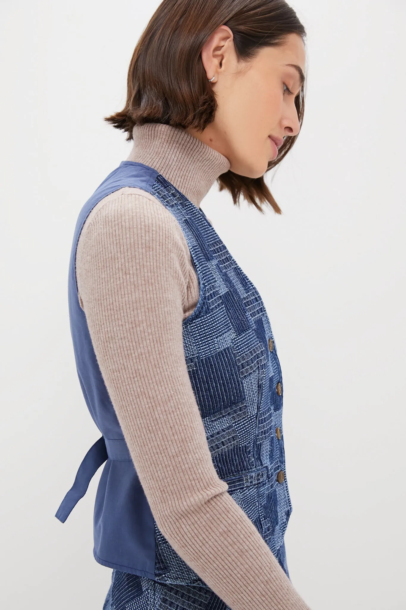 Denim Patchwork Cecil Vest sold by Tuckernuck product image thumbnail 3