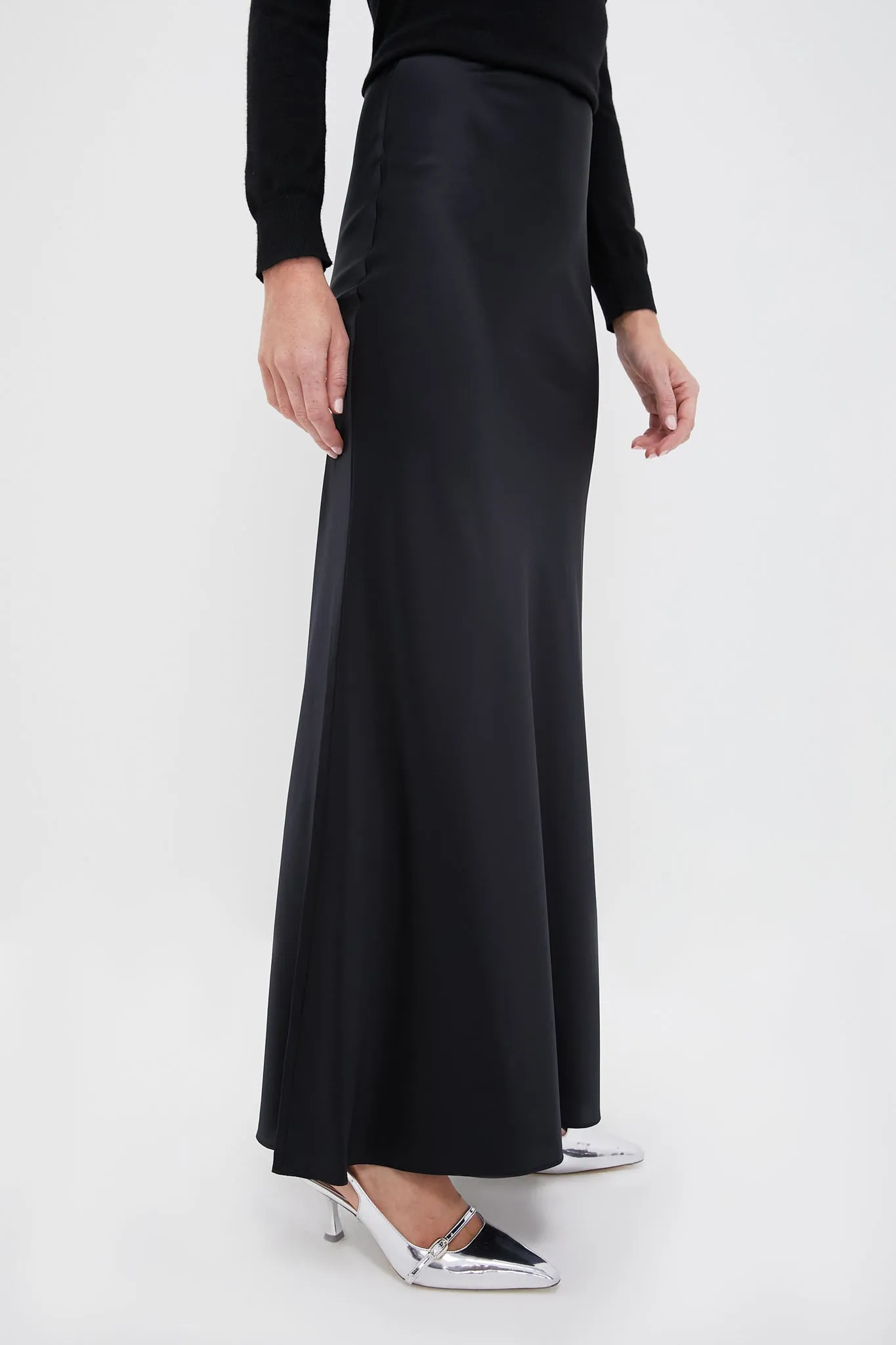 Black Odin Silk Skirt sold by Tuckernuck product image thumbnail 3