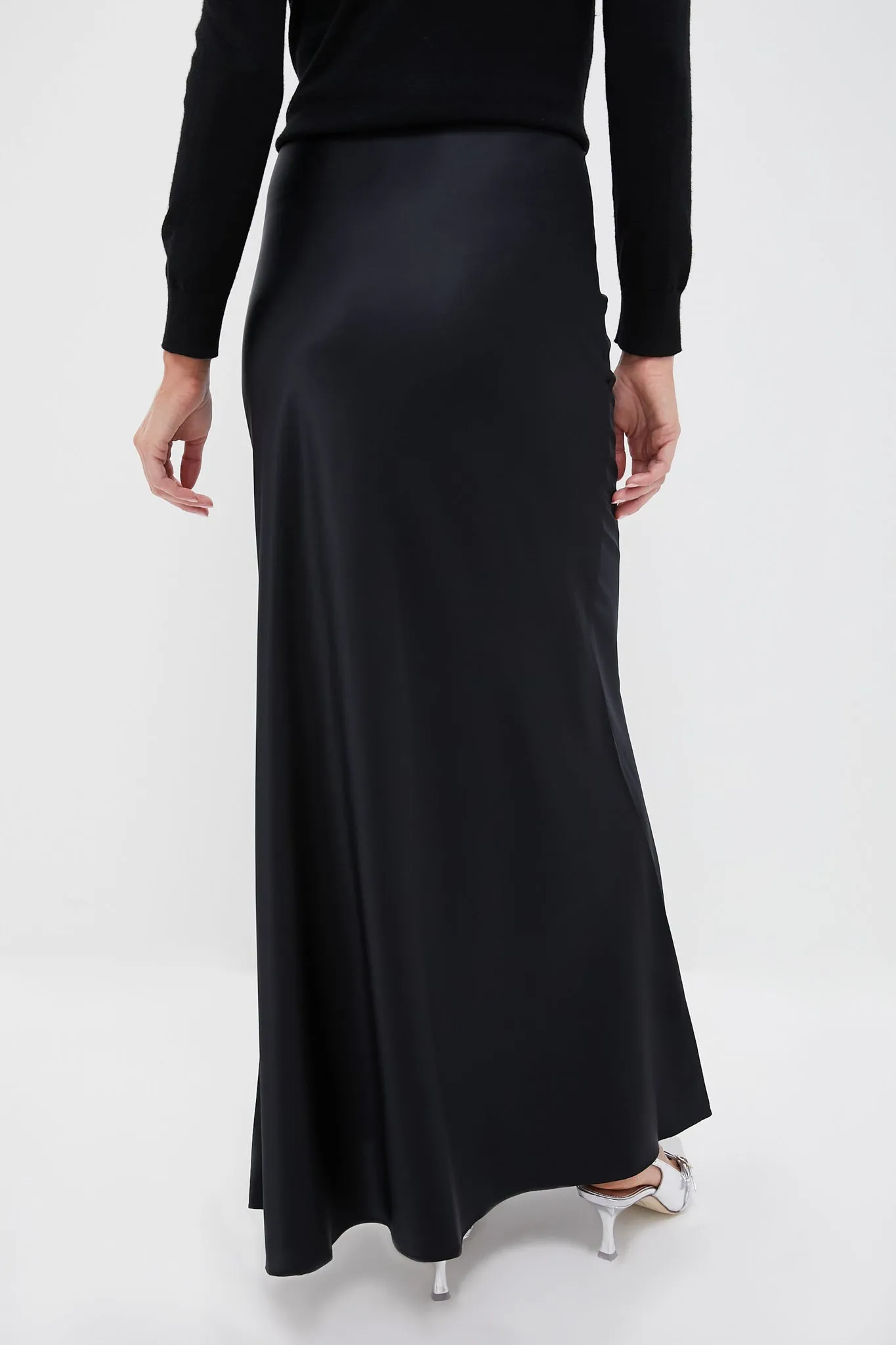 Black Odin Silk Skirt sold by Tuckernuck product image thumbnail 4