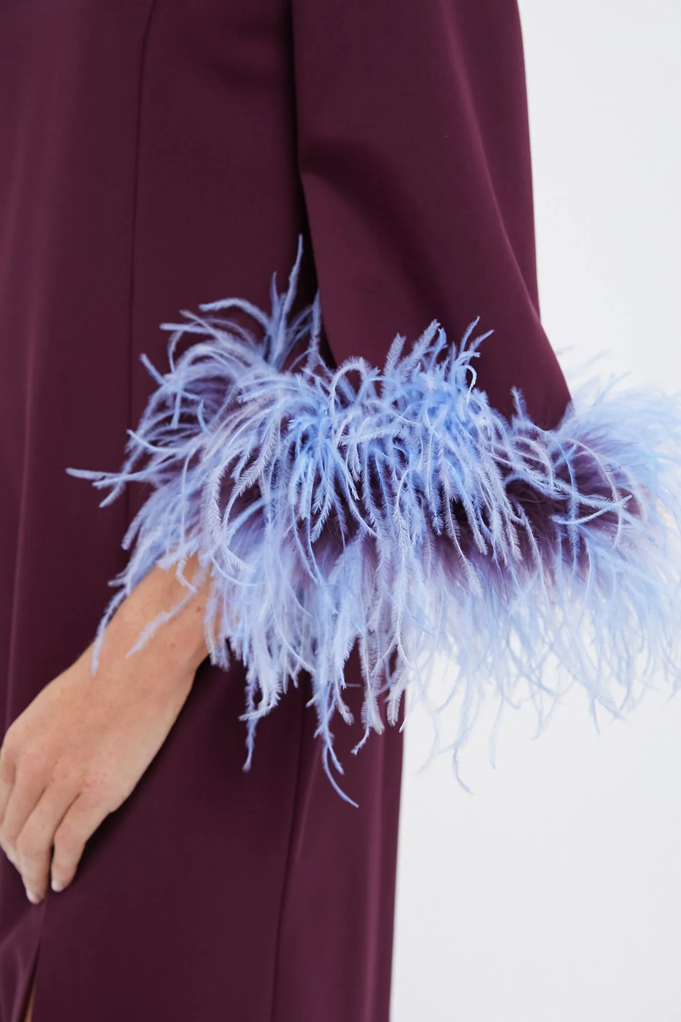 Oxblood Feather Eleanor Dress sold by Tuckernuck product image thumbnail 5