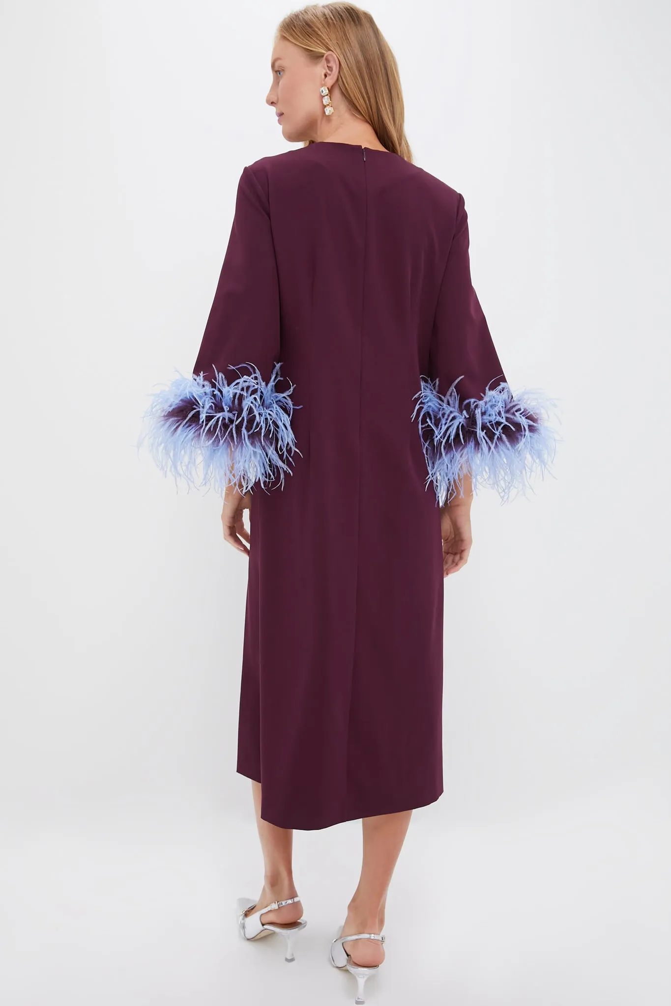Oxblood Feather Eleanor Dress sold by Tuckernuck product image thumbnail 4