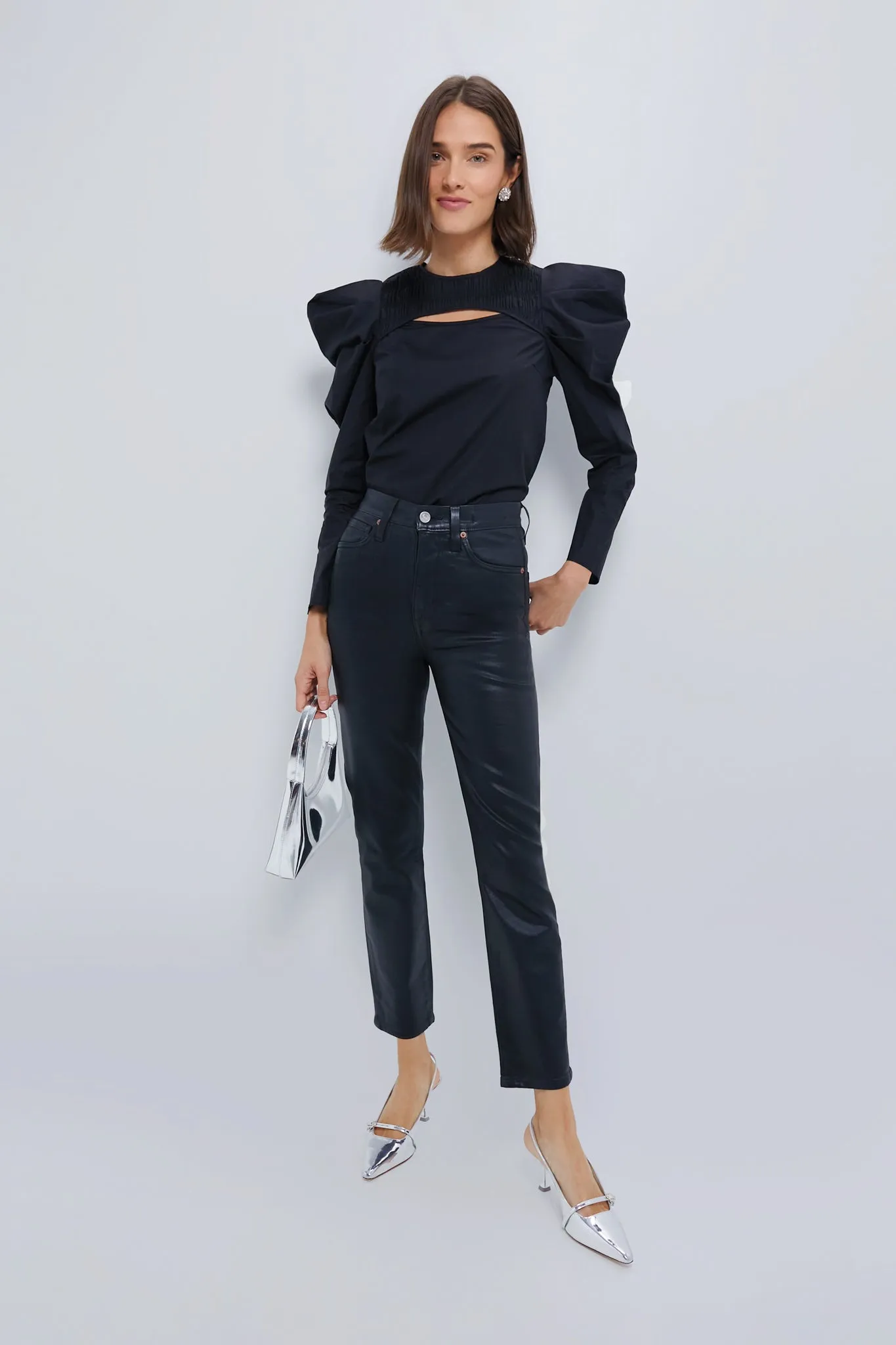 Black Keyhole Beckett Blouse sold by Tuckernuck product image thumbnail 2