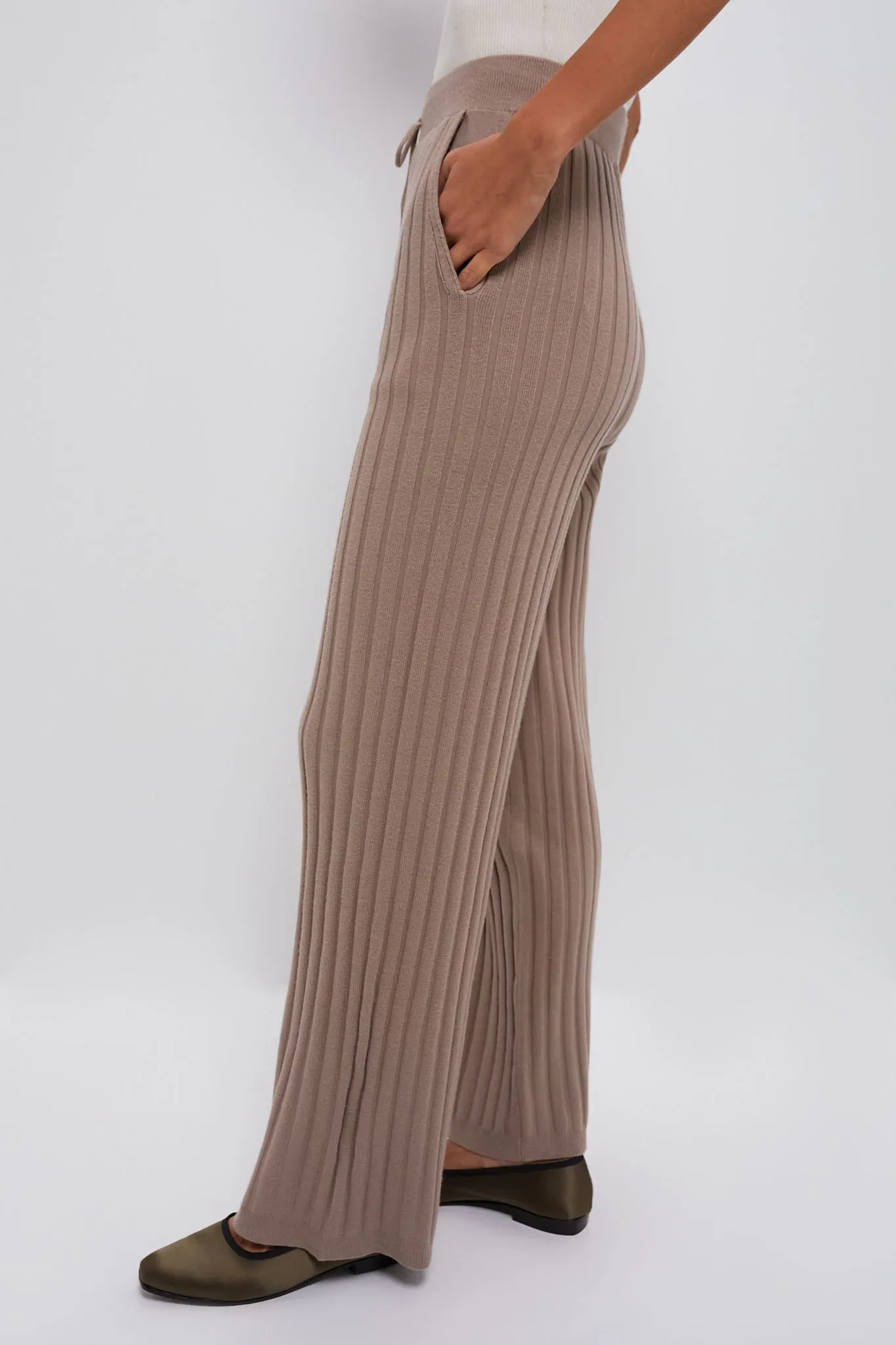 Fungi Simeon Wide Rib Knit Trouser sold by Tuckernuck product image thumbnail 3