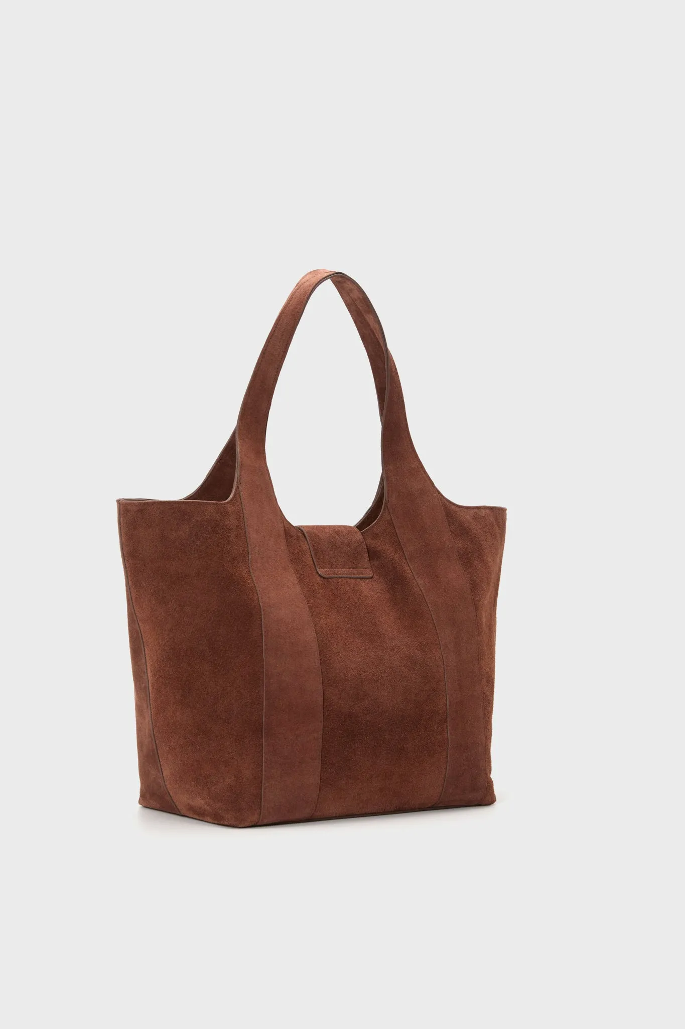 Brown Suede Large Market Tote sold by Tuckernuck product image thumbnail 4