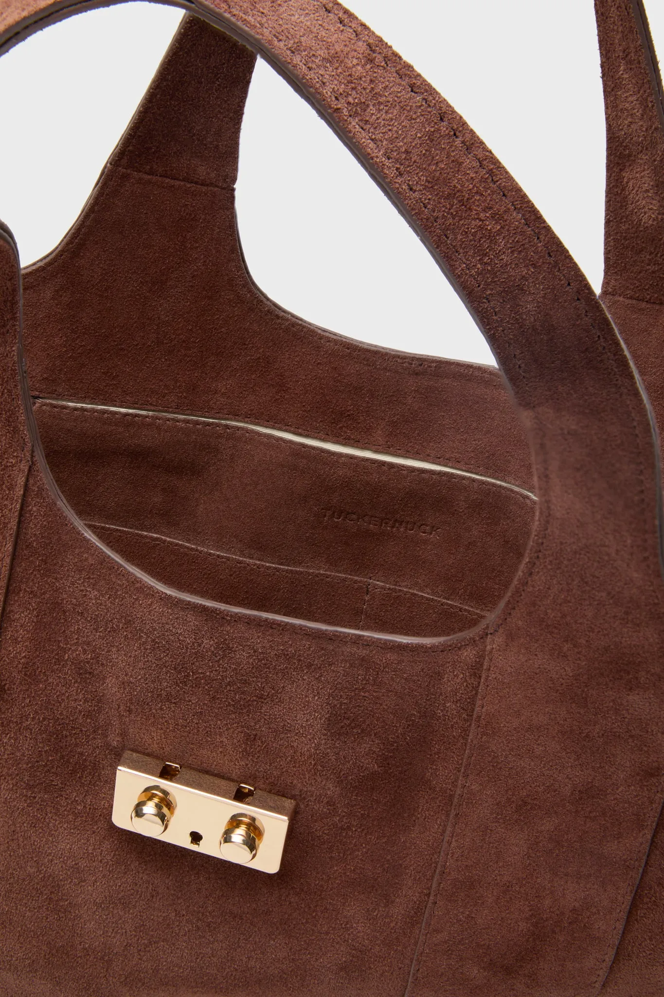Brown Suede Large Market Tote sold by Tuckernuck product image thumbnail 5