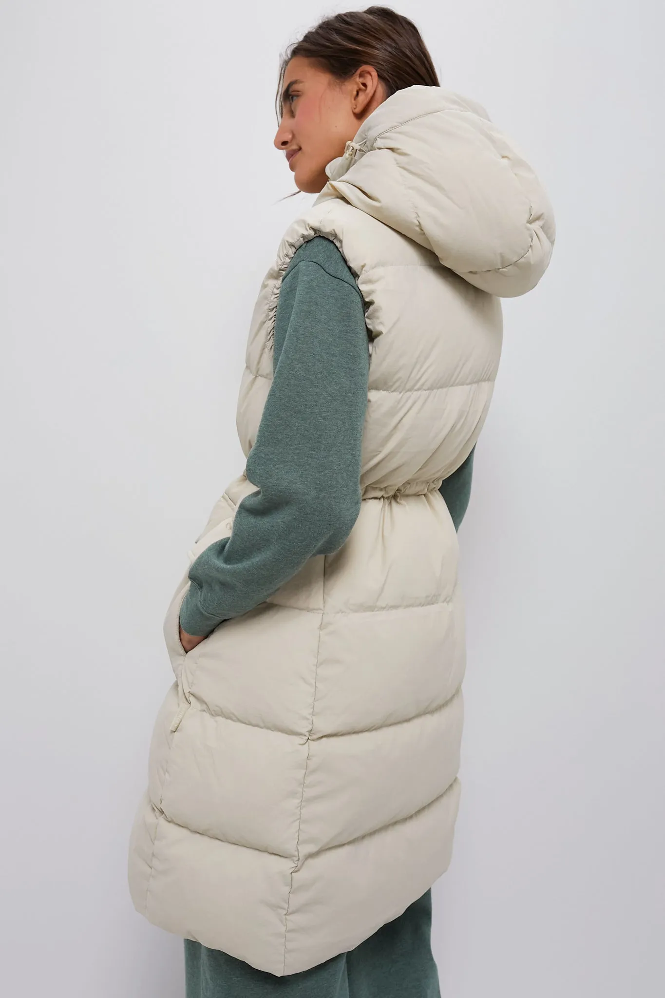 Bone White Irving Down Gilet sold by Tuckernuck product image thumbnail 4