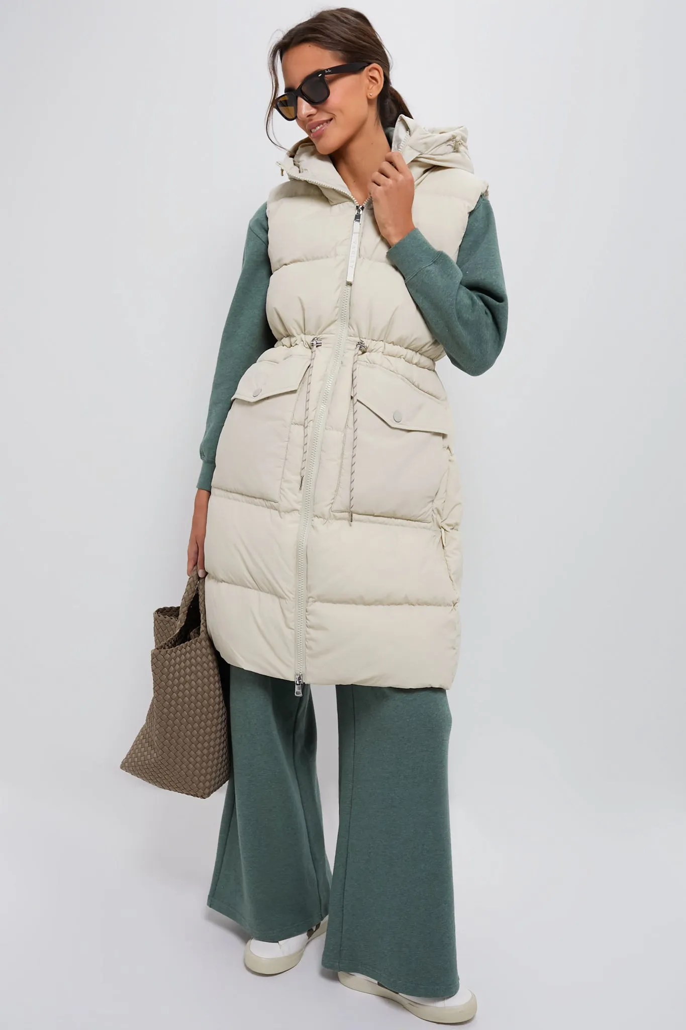 Bone White Irving Down Gilet sold by Tuckernuck product image thumbnail 2