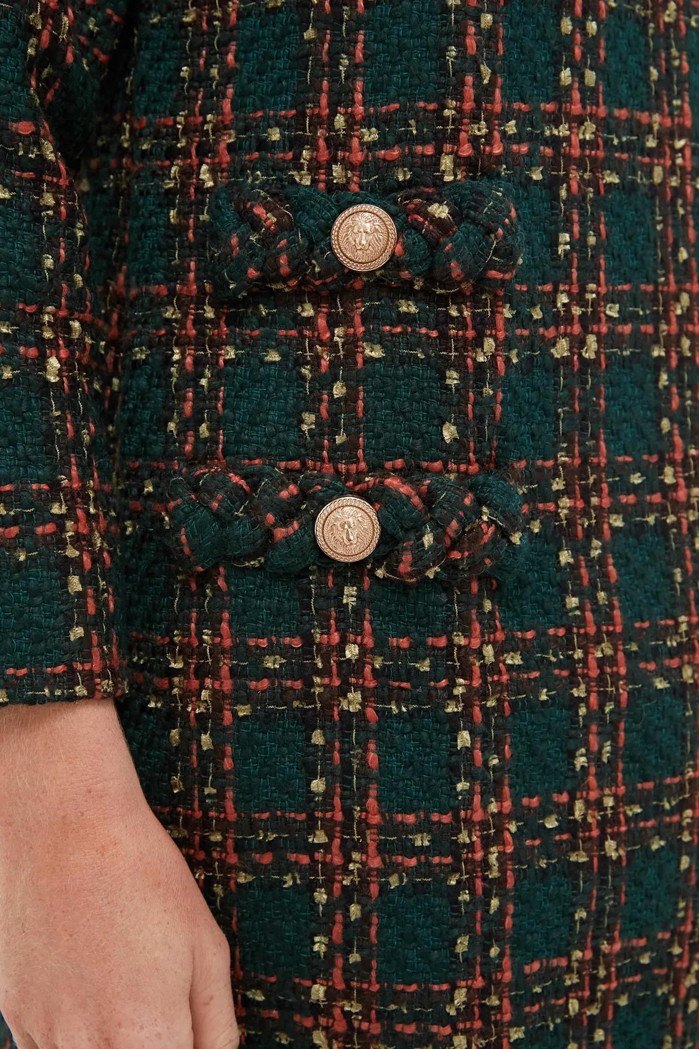 Persimmon Check Tweed Long Sleeve Jackie Dress sold by Tuckernuck product image thumbnail 5