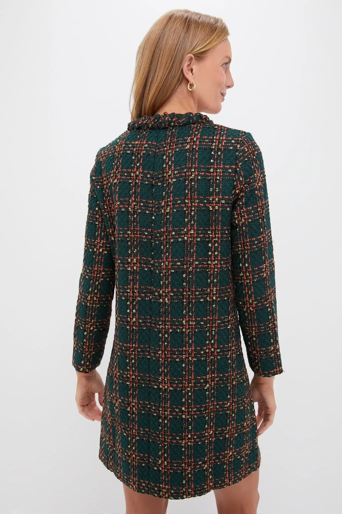 Persimmon Check Tweed Long Sleeve Jackie Dress sold by Tuckernuck product image thumbnail 4