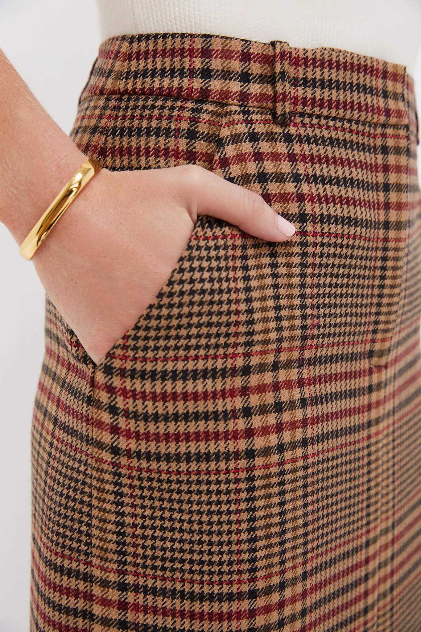 Camel and Black Maxine Skirt sold by Tuckernuck product image thumbnail 5