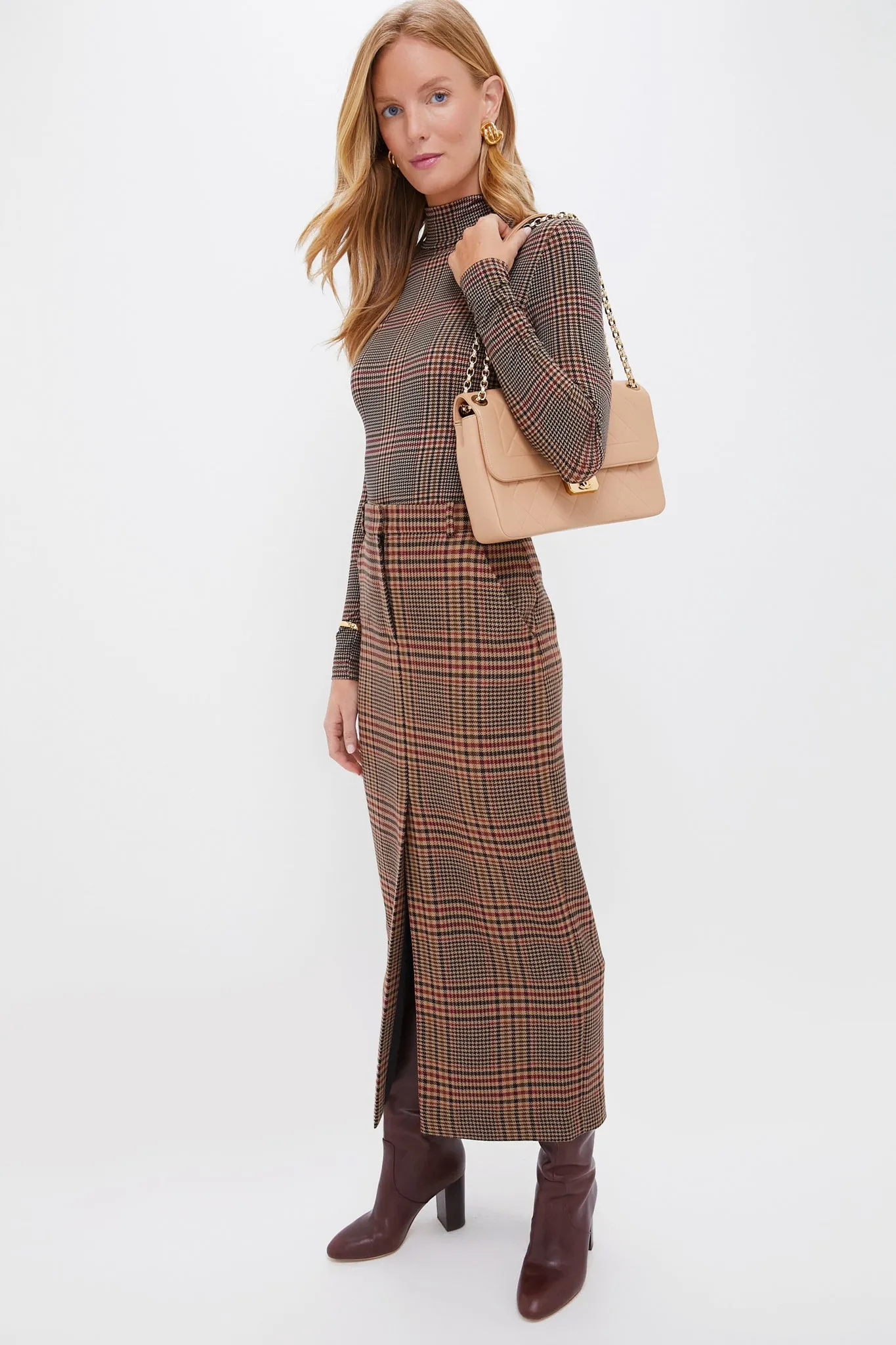 Camel and Black Maxine Skirt sold by Tuckernuck product image thumbnail 2