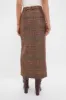 Camel and Black Maxine Skirt sold by Tuckernuck