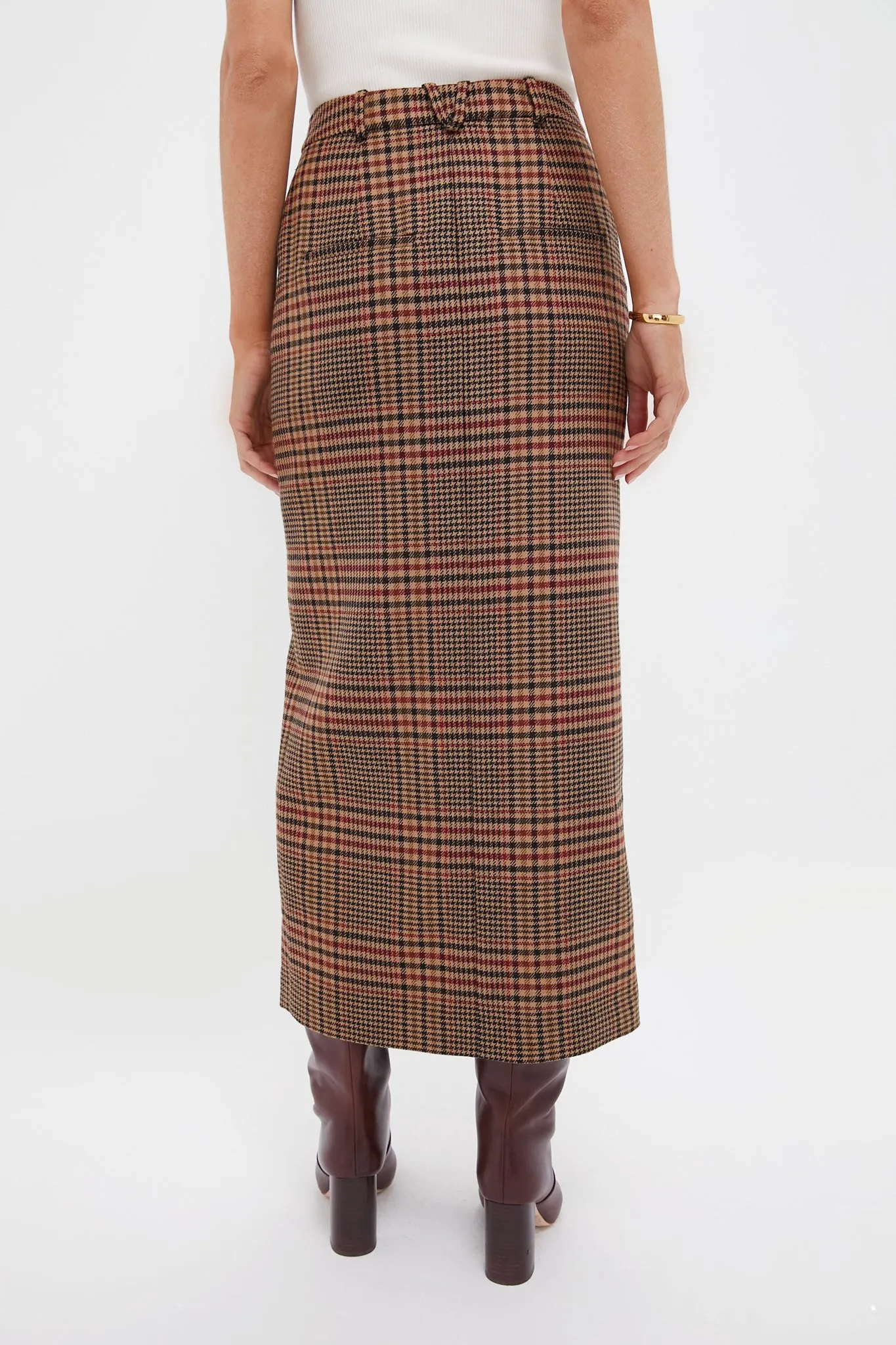 Camel and Black Maxine Skirt sold by Tuckernuck product image thumbnail 4