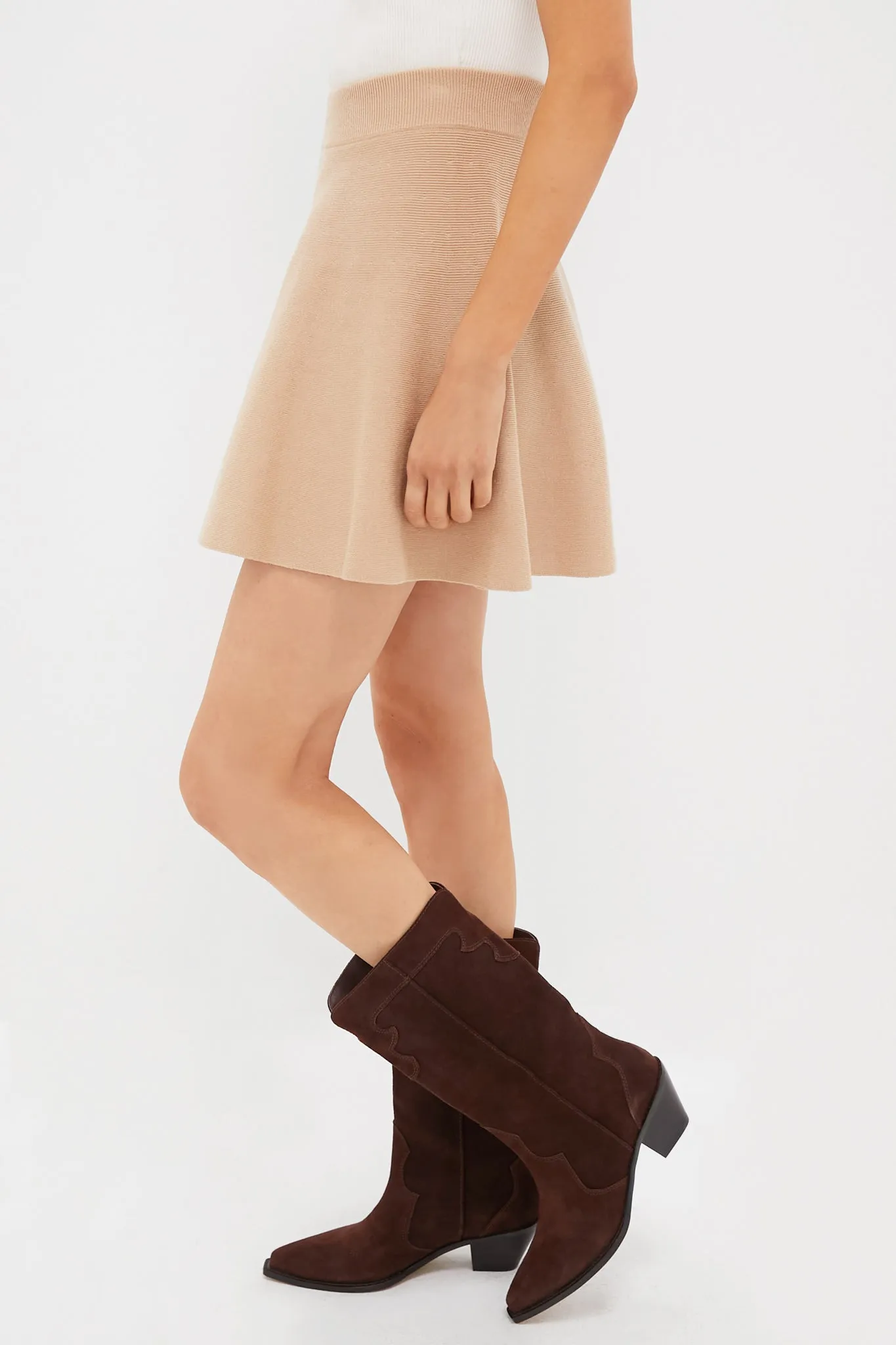 Camel Knit Cate Skirt sold by Tuckernuck product image thumbnail 4