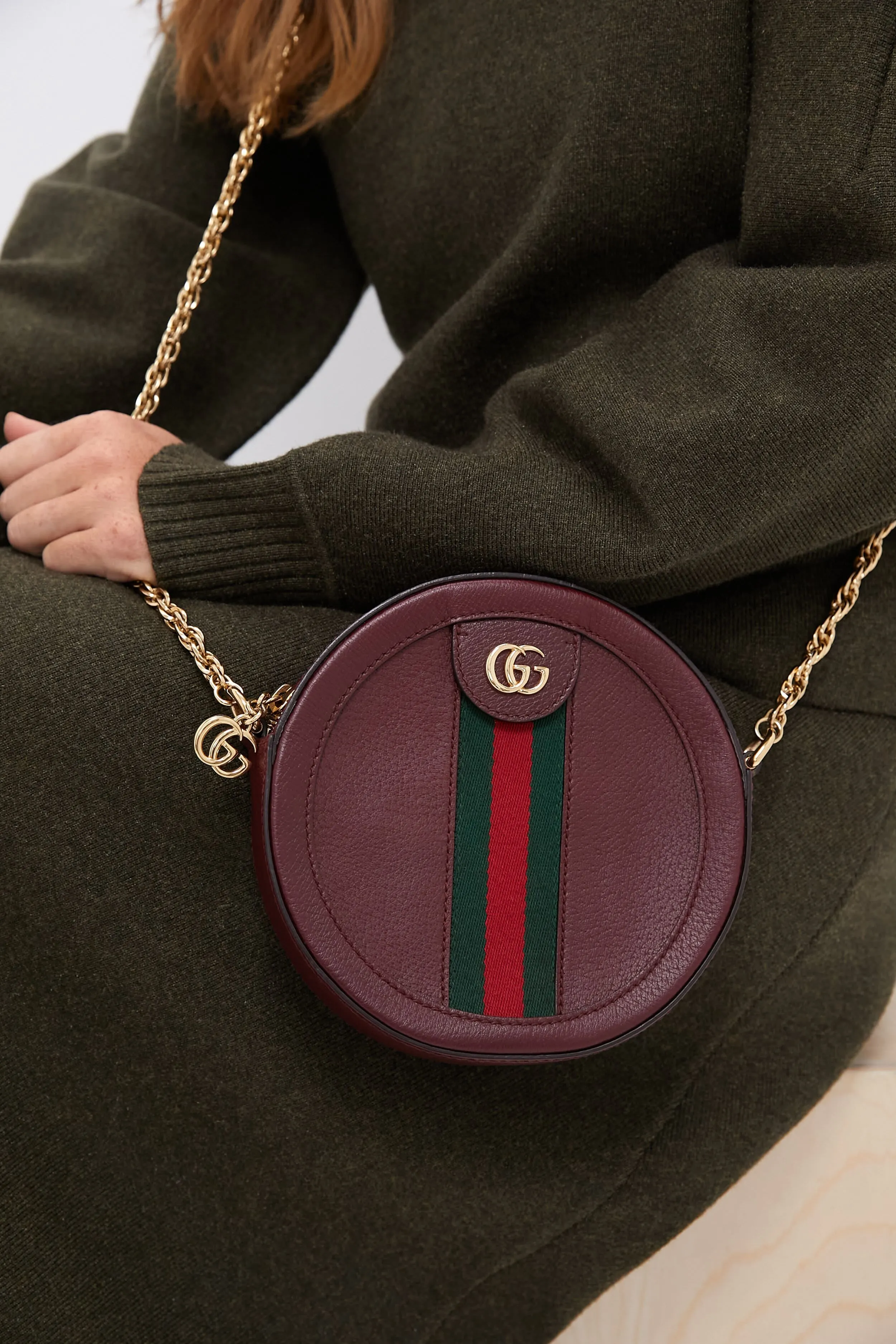 Gucci Red Mini Round Ophidia Leather Crossbody Bag sold by Tuckernuck product image thumbnail 2