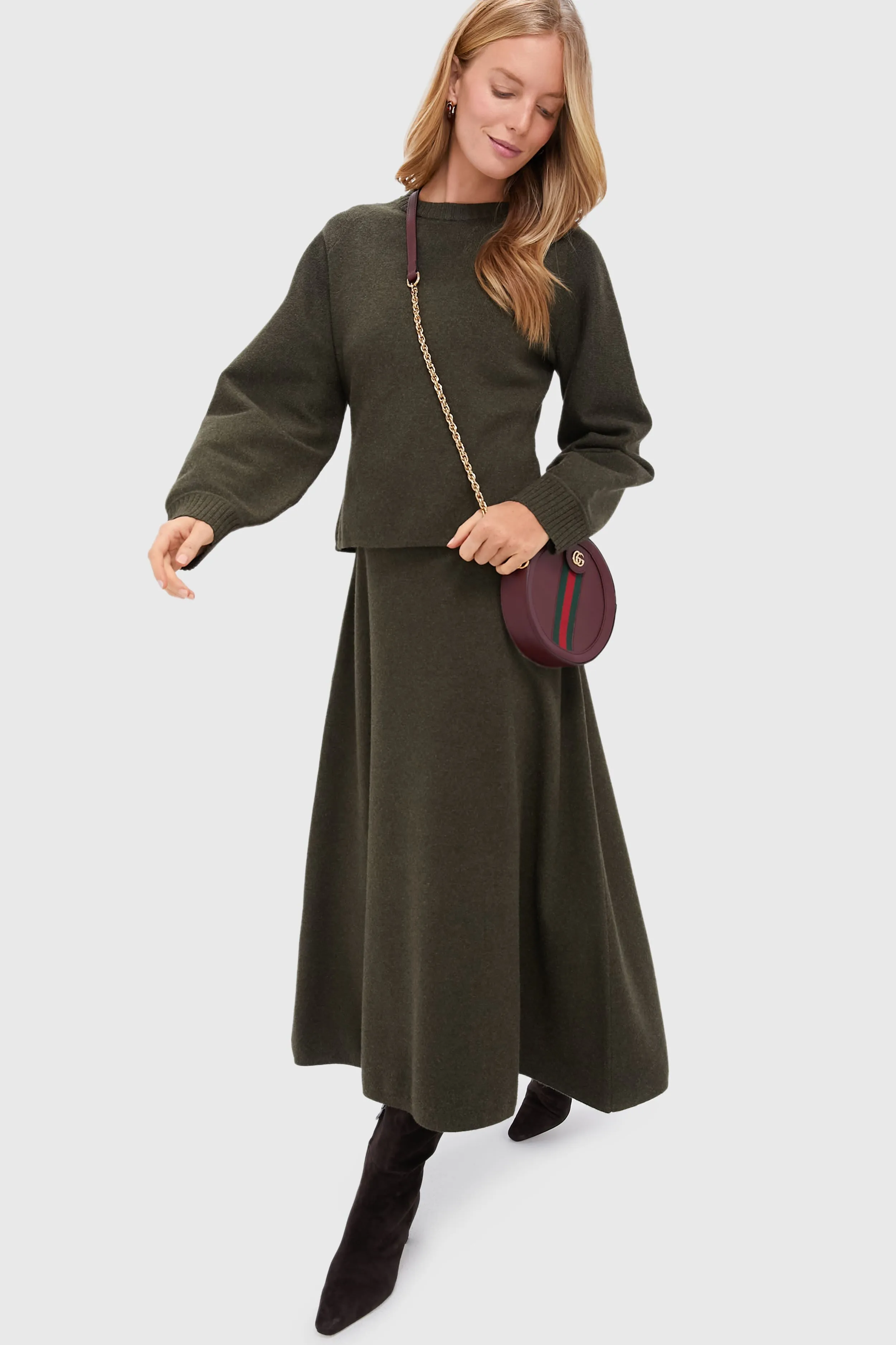 Gucci Red Mini Round Ophidia Leather Crossbody Bag sold by Tuckernuck product image thumbnail 3