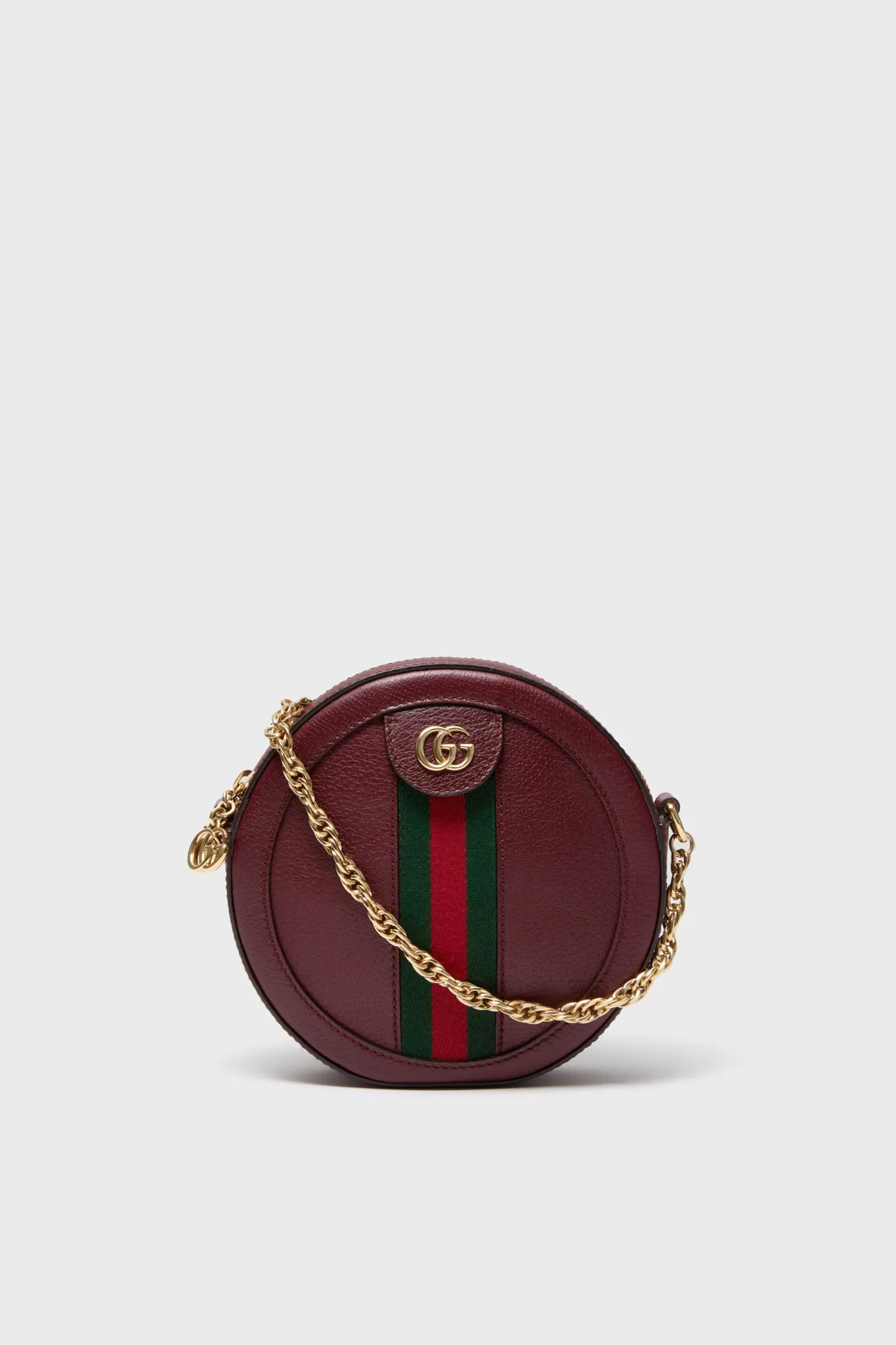 Gucci Red Mini Round Ophidia Leather Crossbody Bag sold by Tuckernuck