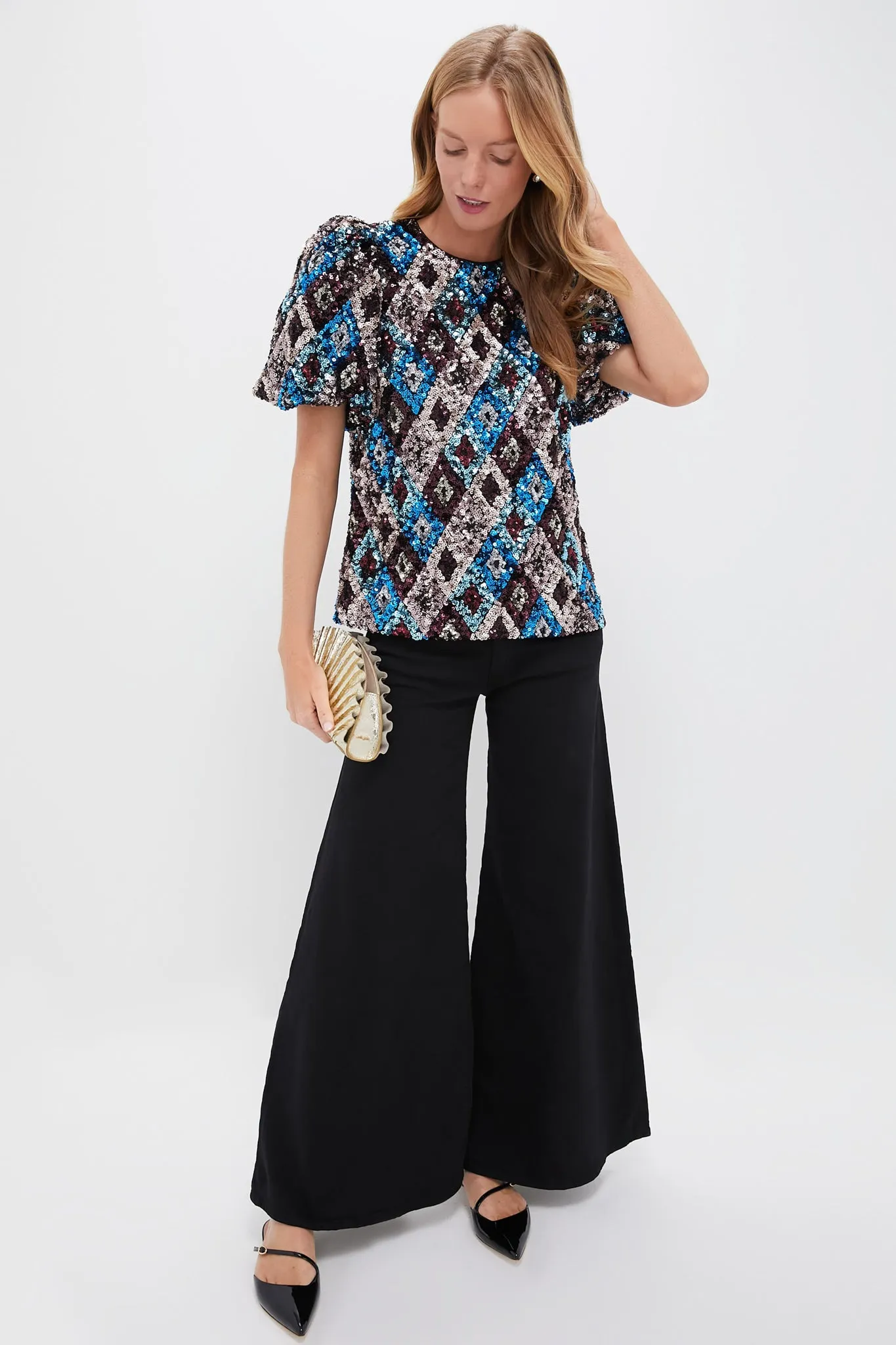 Bright Brass Mini Nala Clutch sold by Tuckernuck product image thumbnail 3