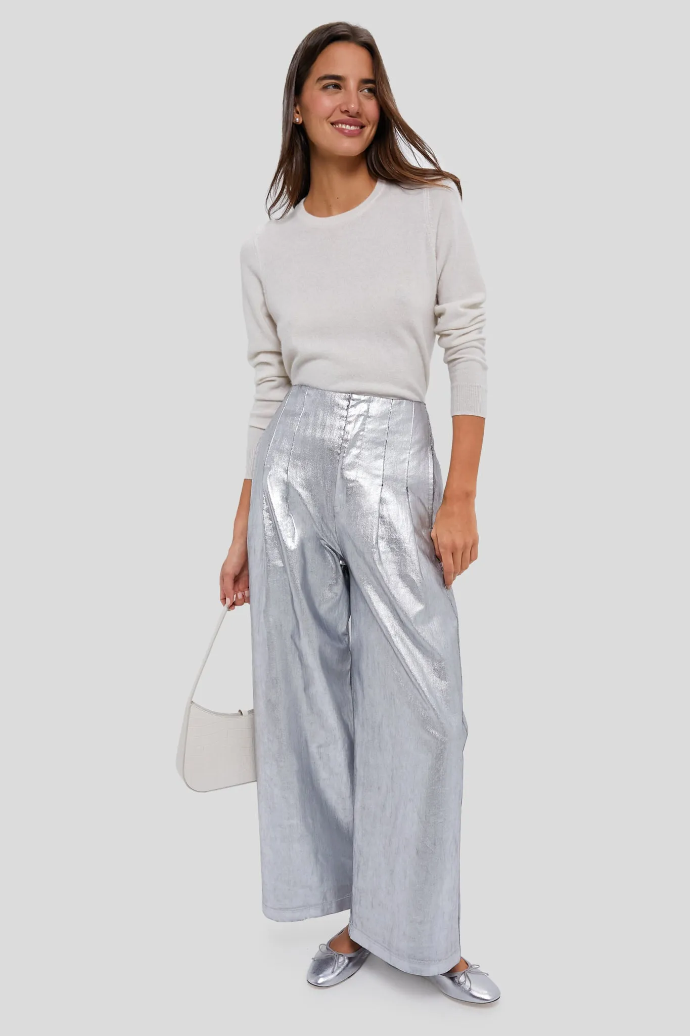 Silver The Sculpted Trouser sold by Tuckernuck product image thumbnail 2