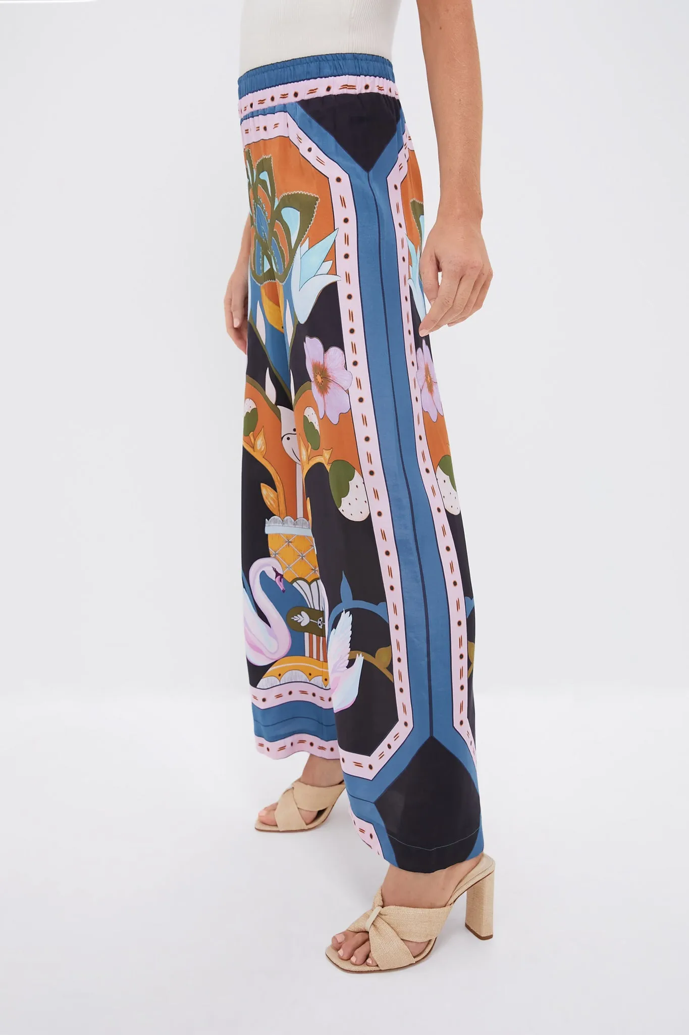 Black and Blue Multicolor Print Madison Pants sold by Tuckernuck product image thumbnail 3