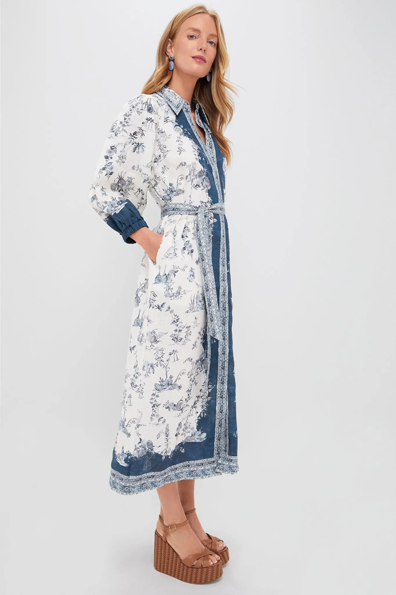 Cream Casa Shirtdress sold by Tuckernuck product image thumbnail 3