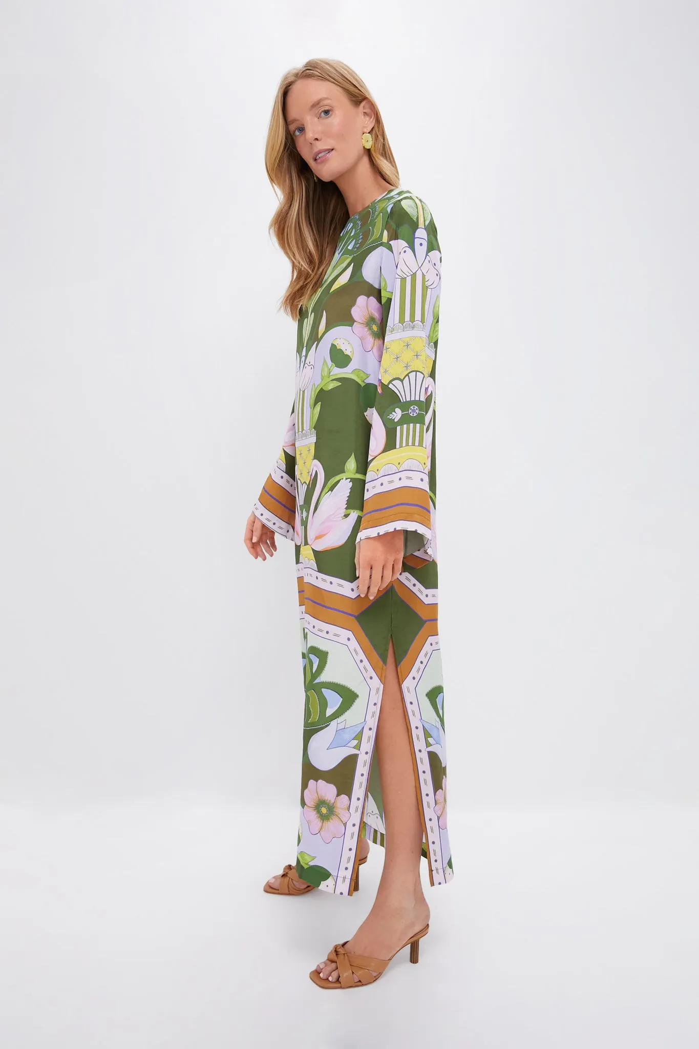 Green Multicolor Print Lilian Dress sold by Tuckernuck product image thumbnail 3